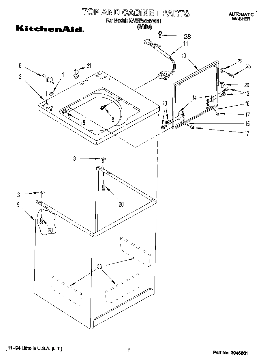 01 - TOP AND CABINET, LIT/OPTIONAL