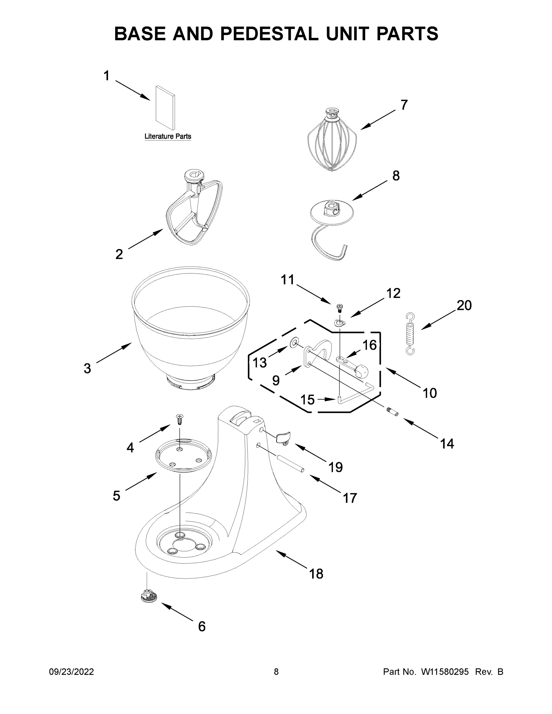 05 - BASE AND PEDESTAL UNIT PARTS