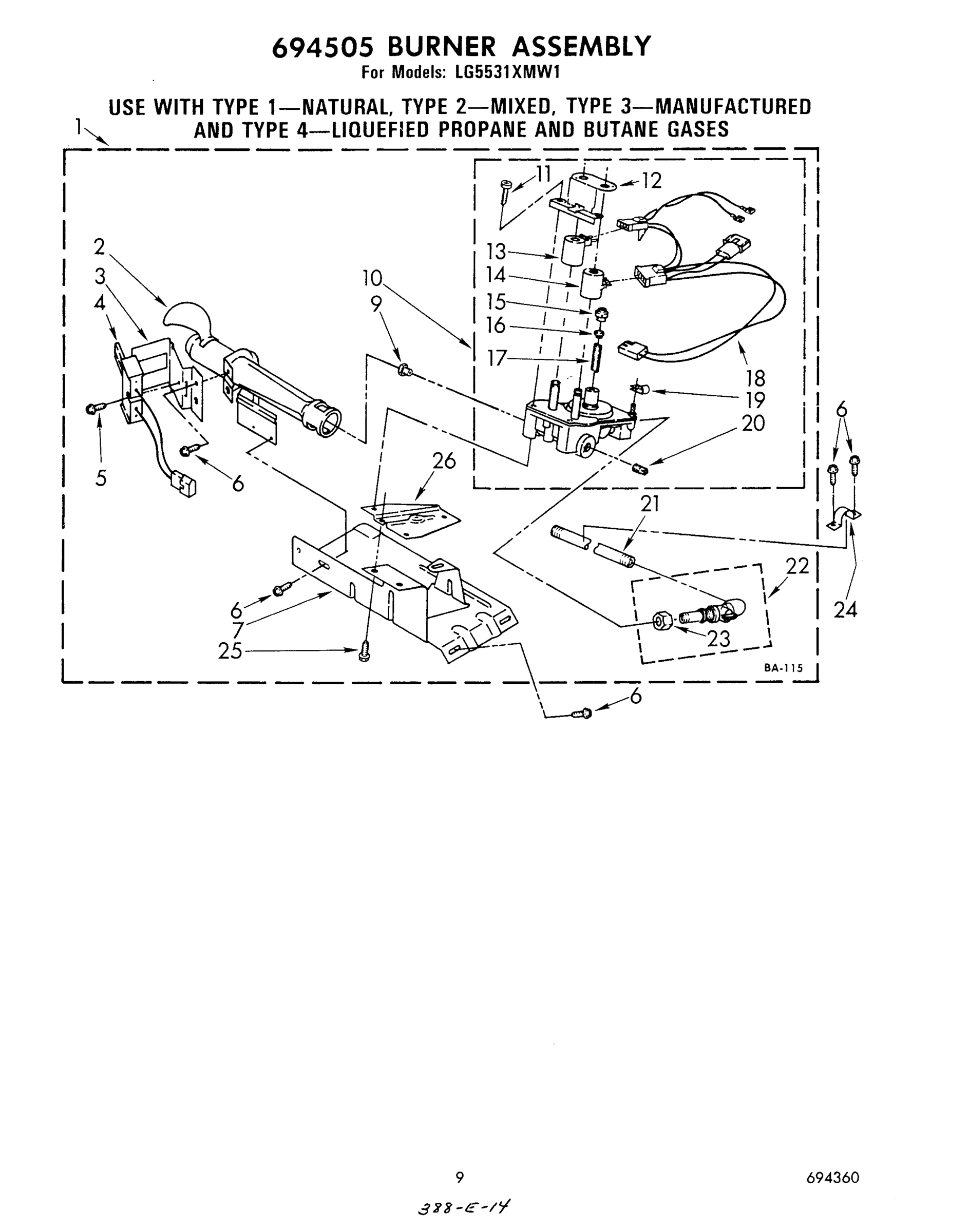 07 - 694505 BURNER