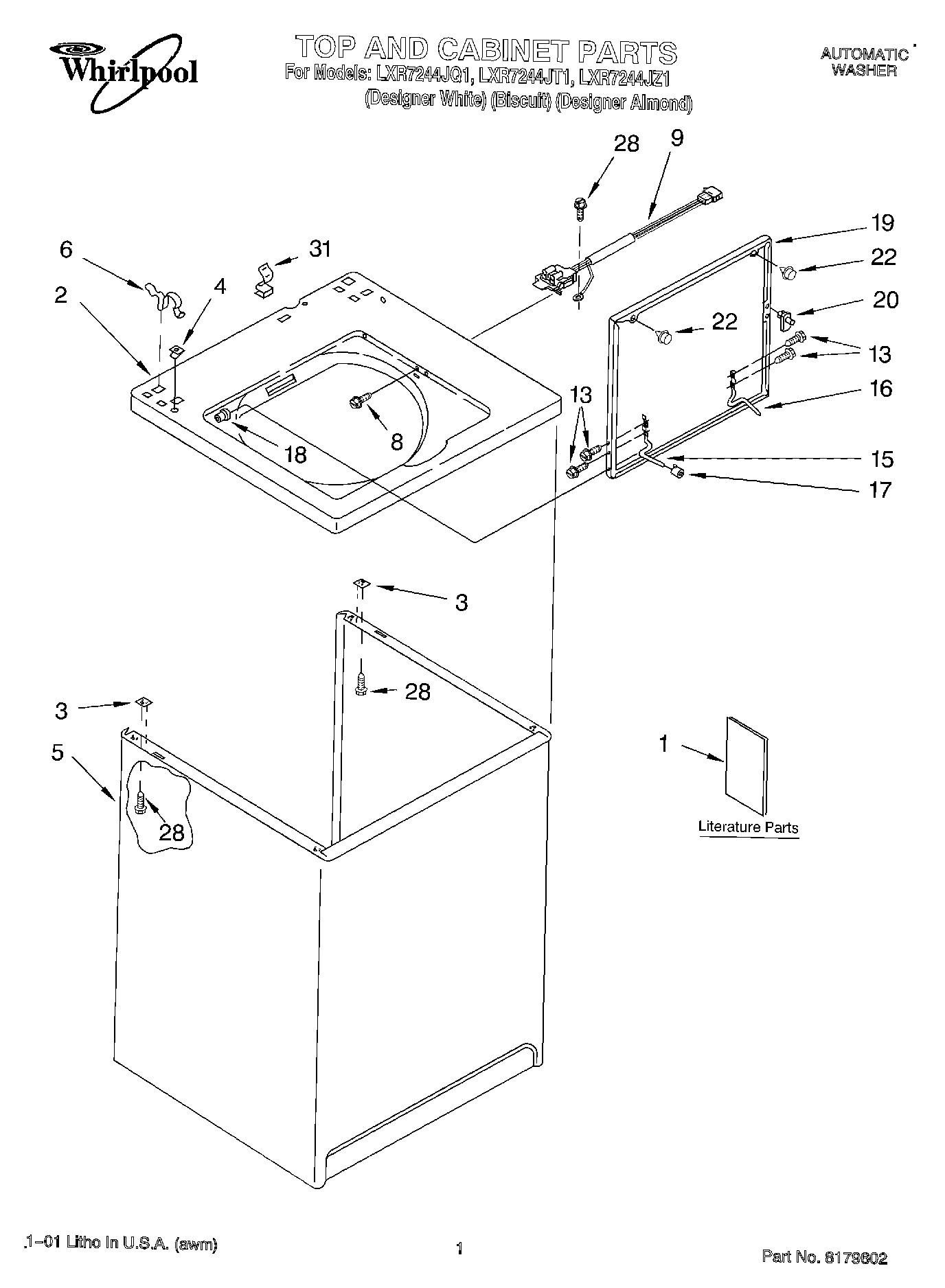 01 - TOP AND CABINET, LITERATURE
