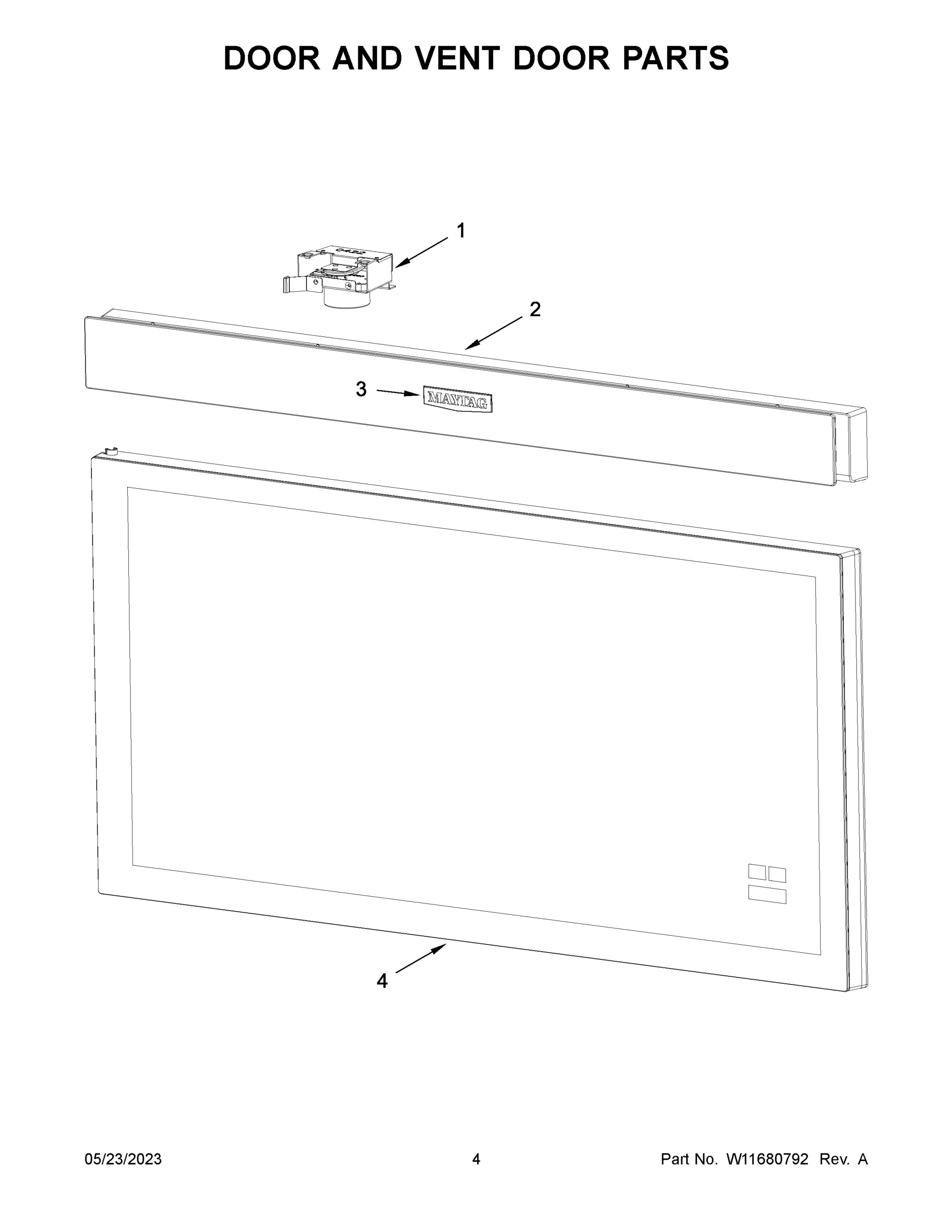 03 - DOOR AND VENT DOOR PARTS