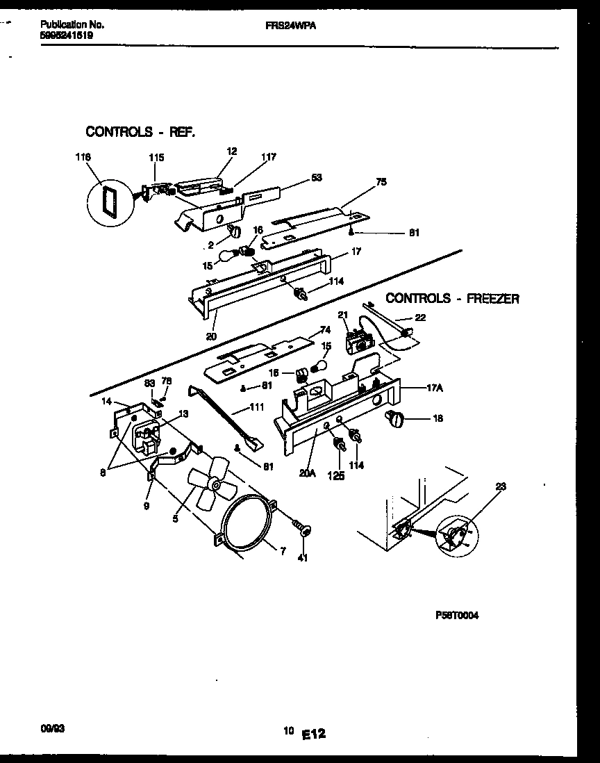 06 - REFRIGERATOR CONTROL ASSEMBLY, DAMP