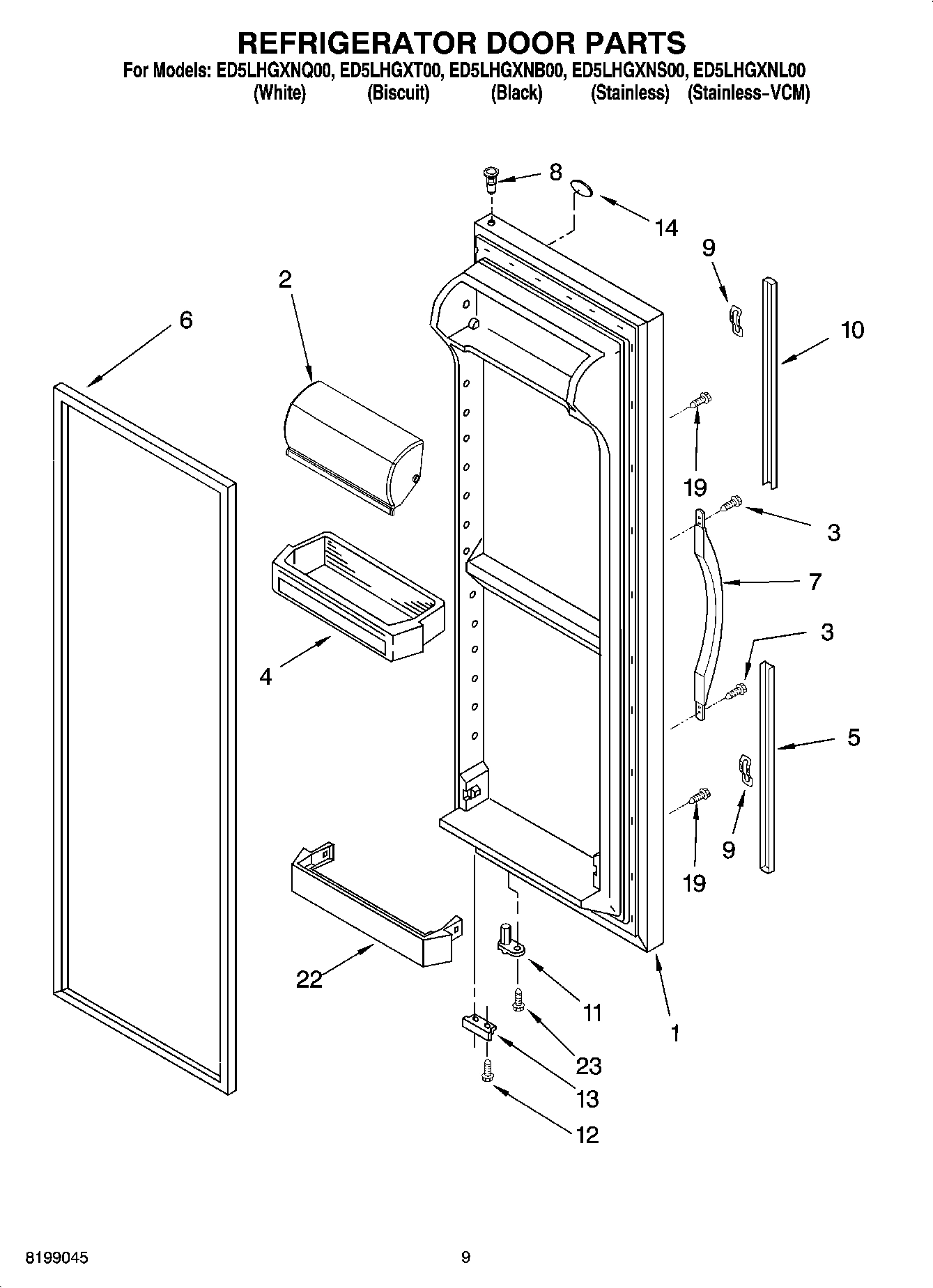 06 - REFRIGERATOR DOOR PARTS