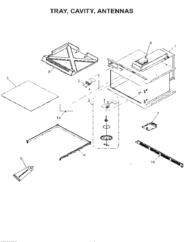 TRAY / CAVITY / ANTENNAS