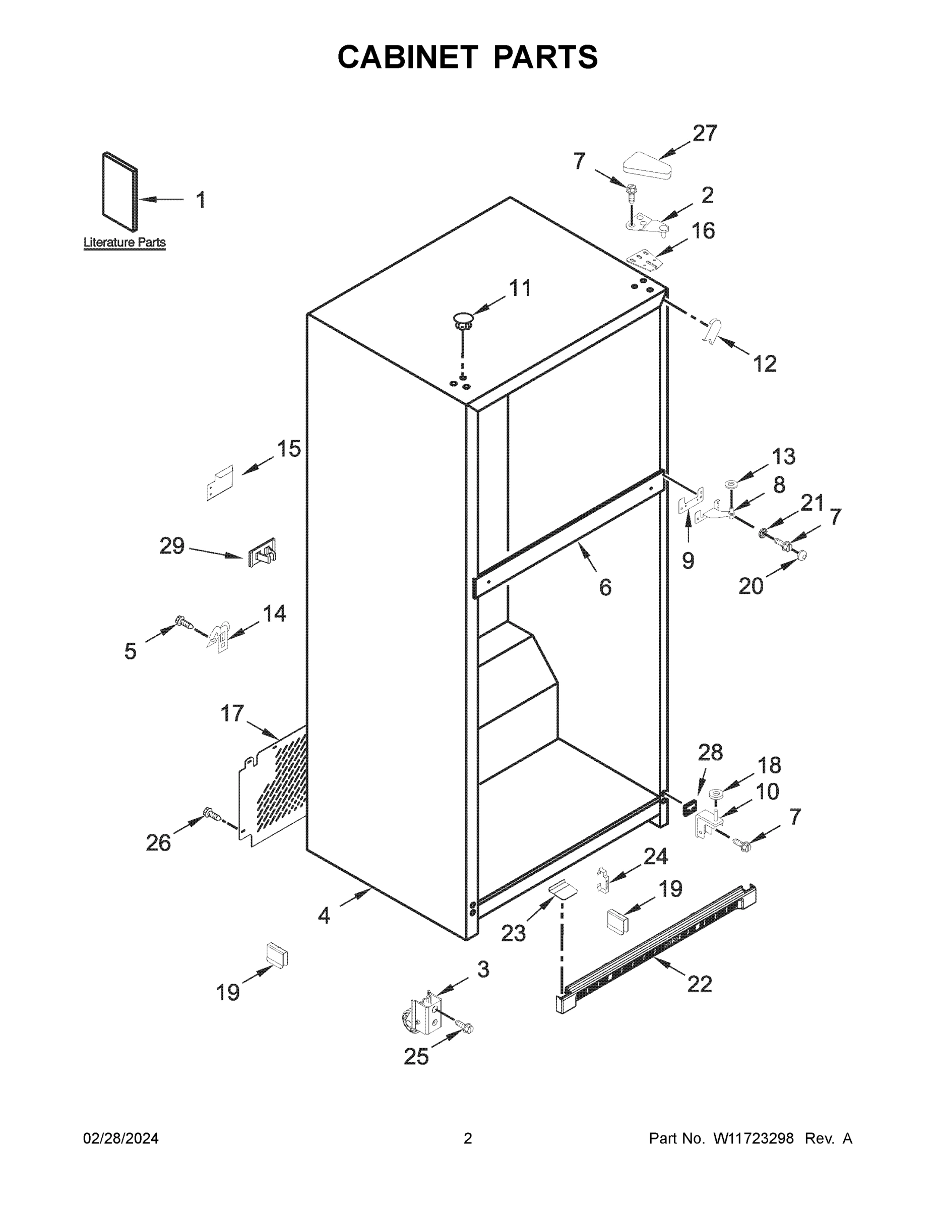 02 - CABINET PARTS