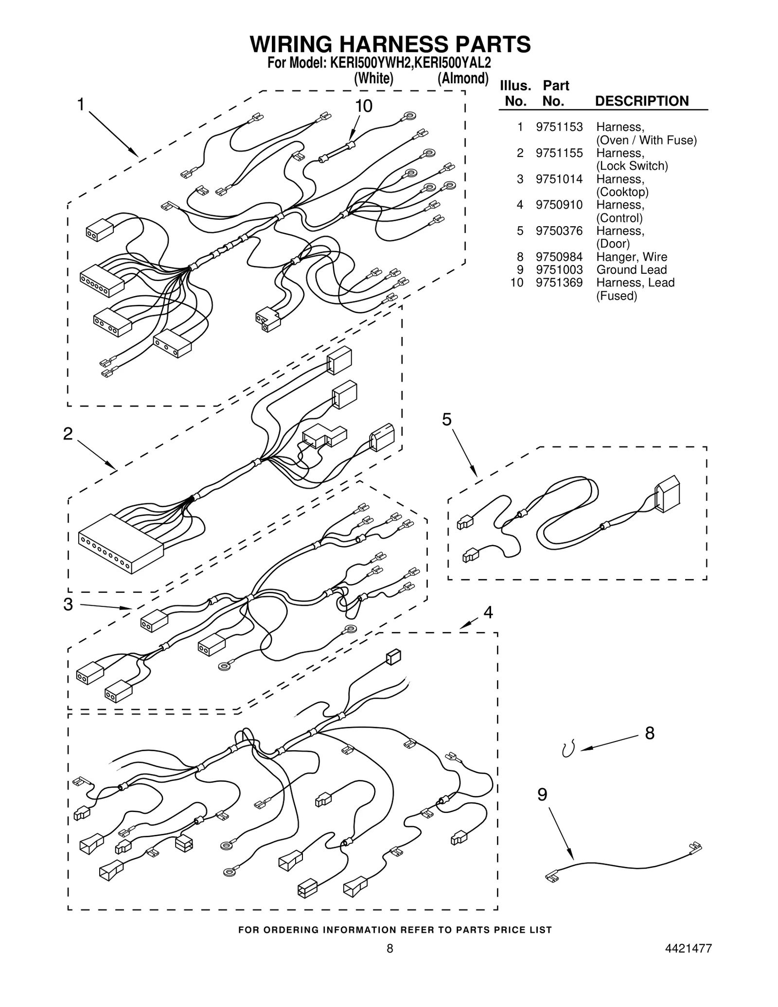 WIRING HARNESS PARTS
