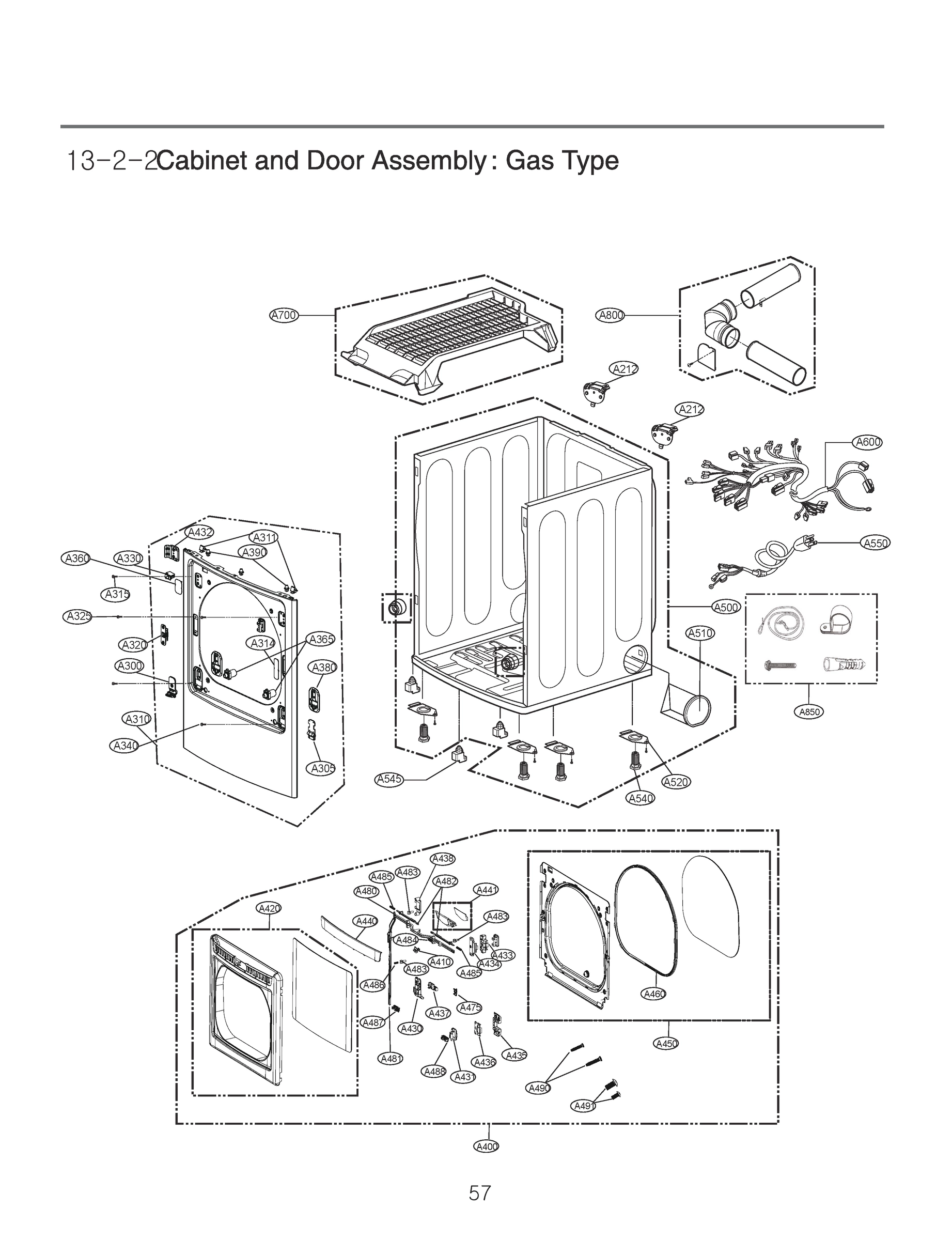 CABINET AND DOOR ASSEMBLY