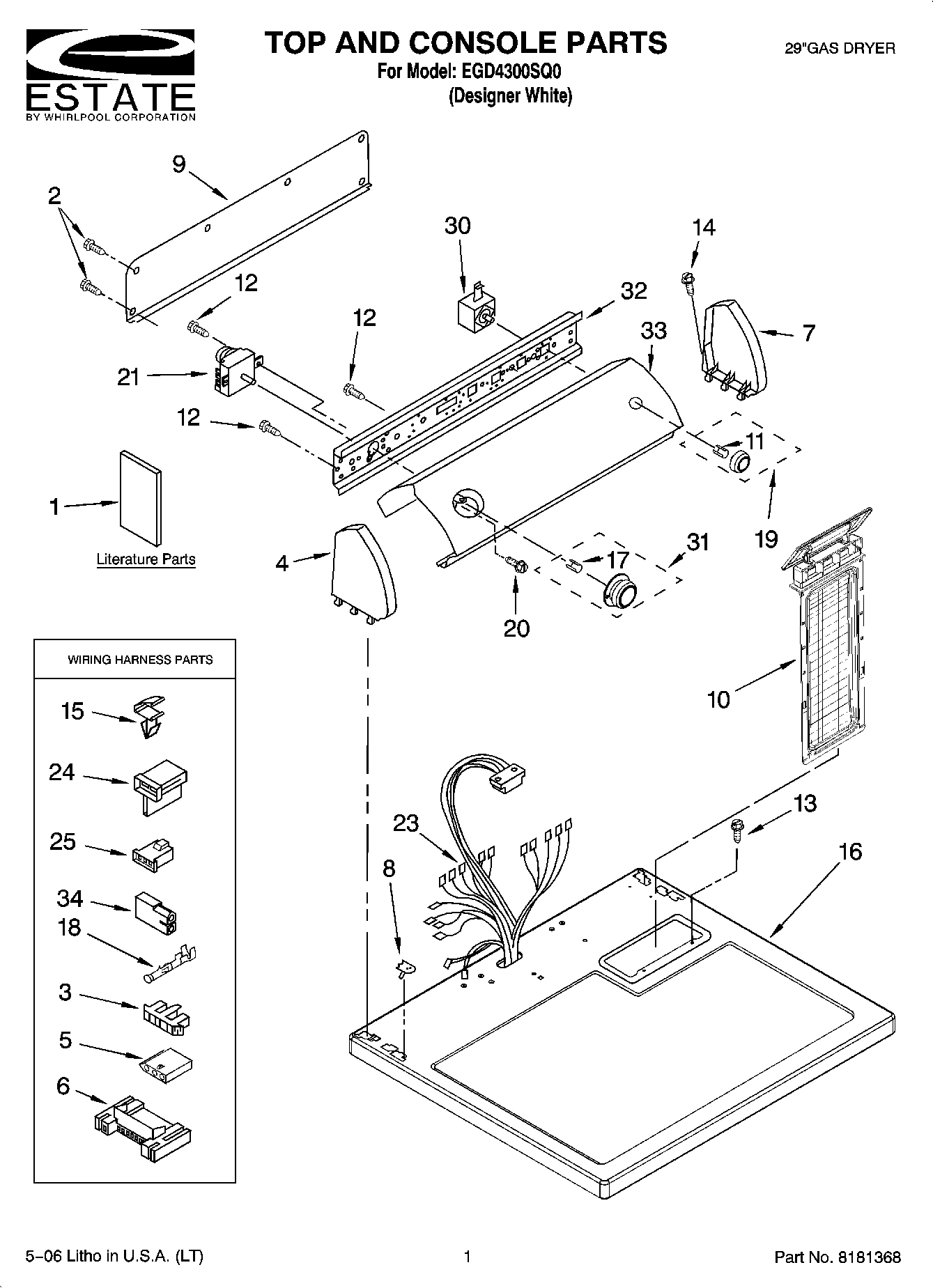 01 - TOP AND CONSOLE PARTS
