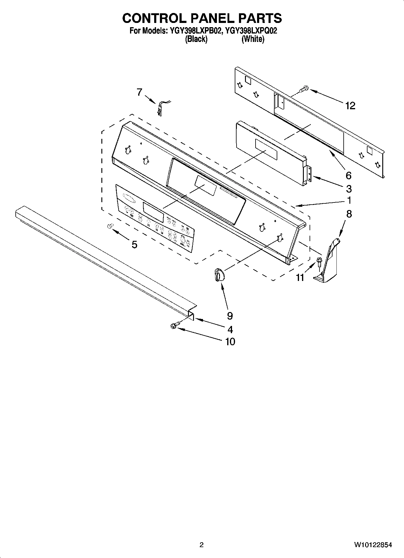 02 - CONTROL PANEL PARTS