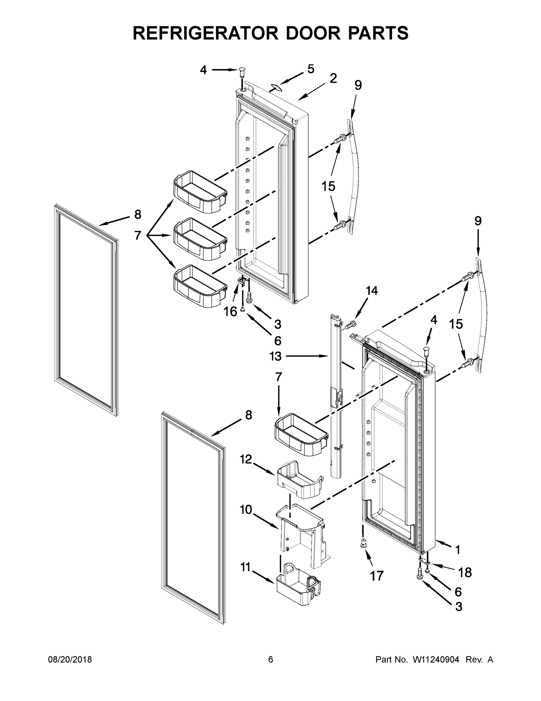 04 - REFRIGERATOR DOOR PARTS