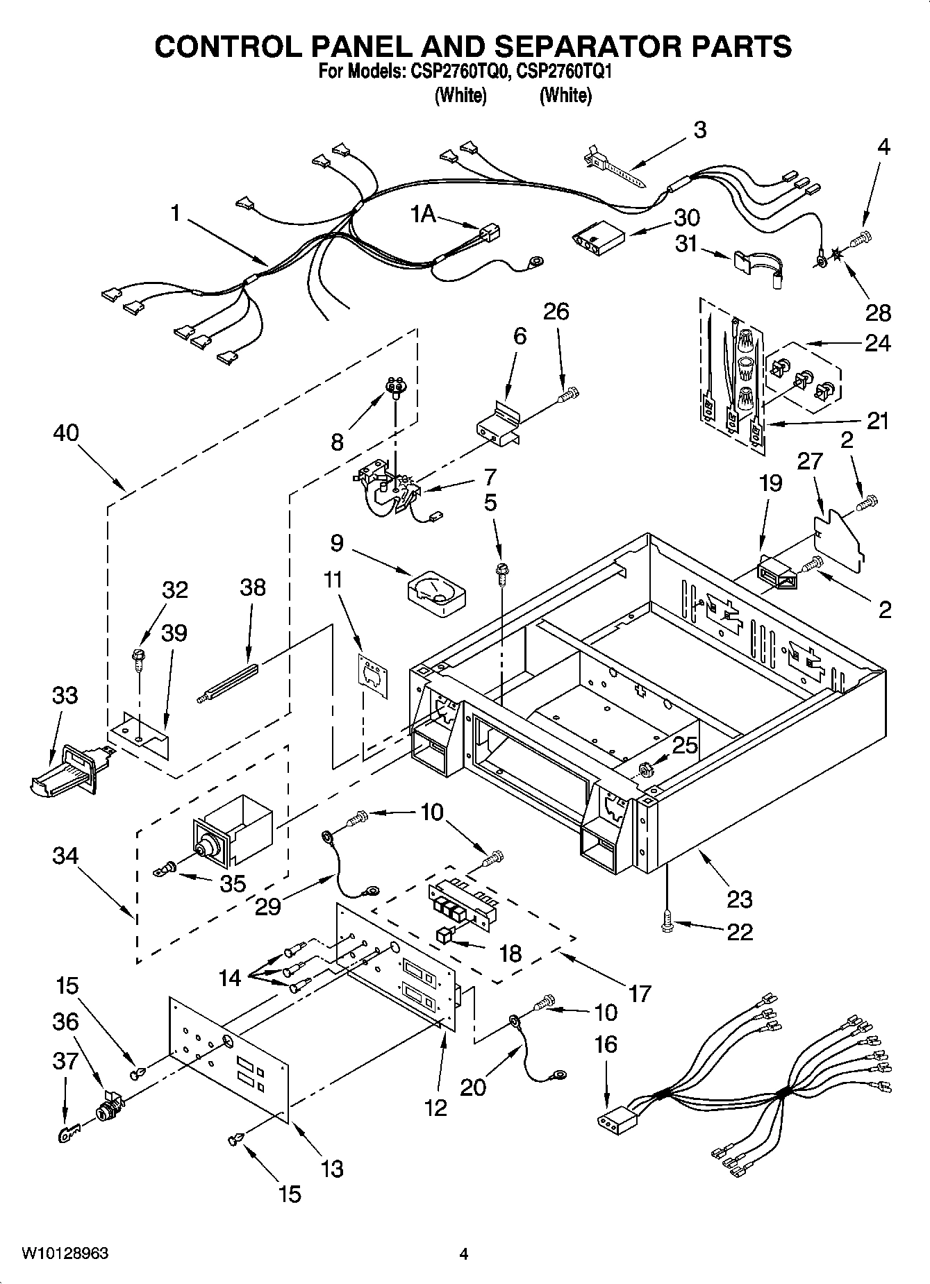 02 - CONTROL PANEL AND SEPARATOR PARTS