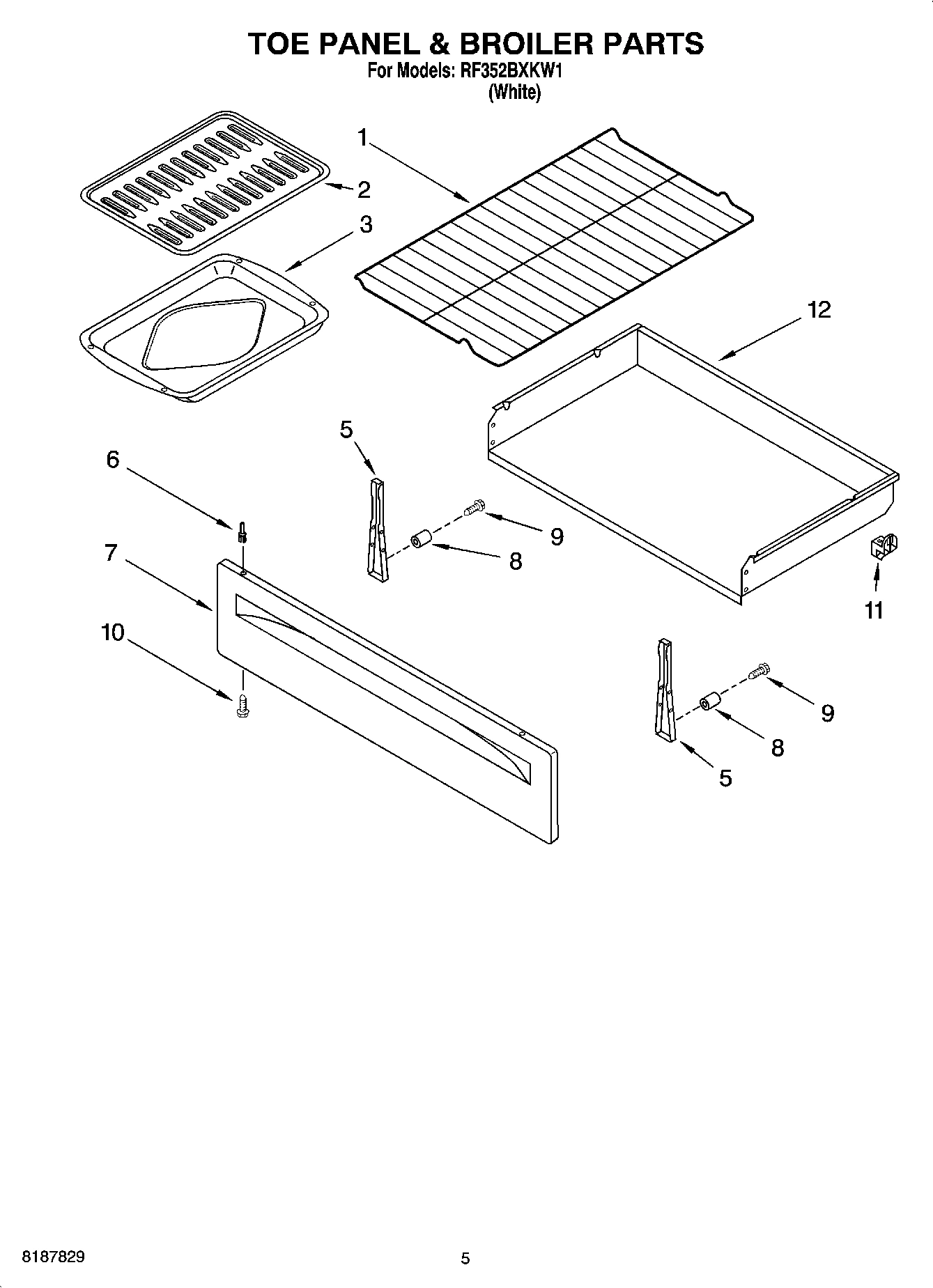 04 - TOE PANEL & BROILER PARTS