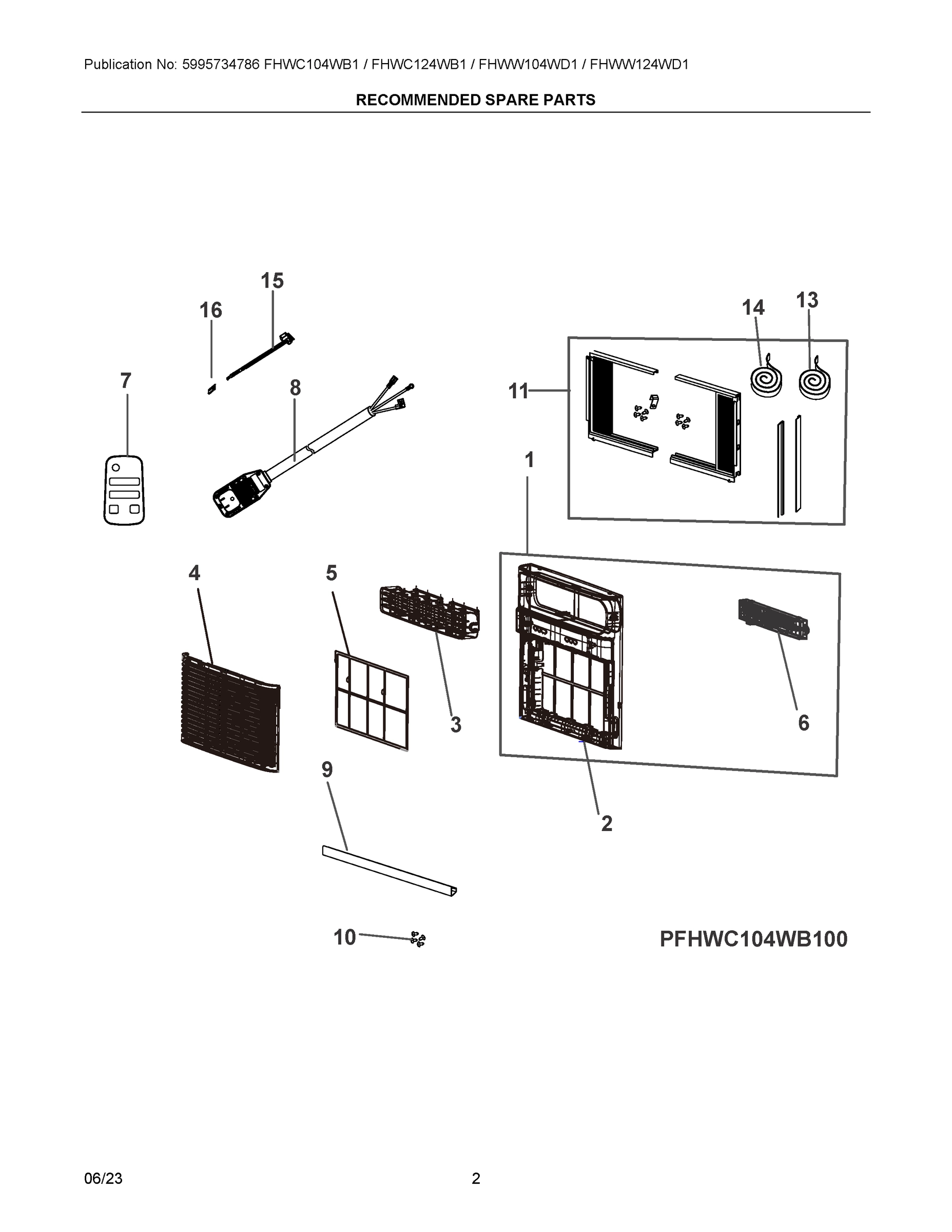 02 - RECOMMENDED SPARE PARTS