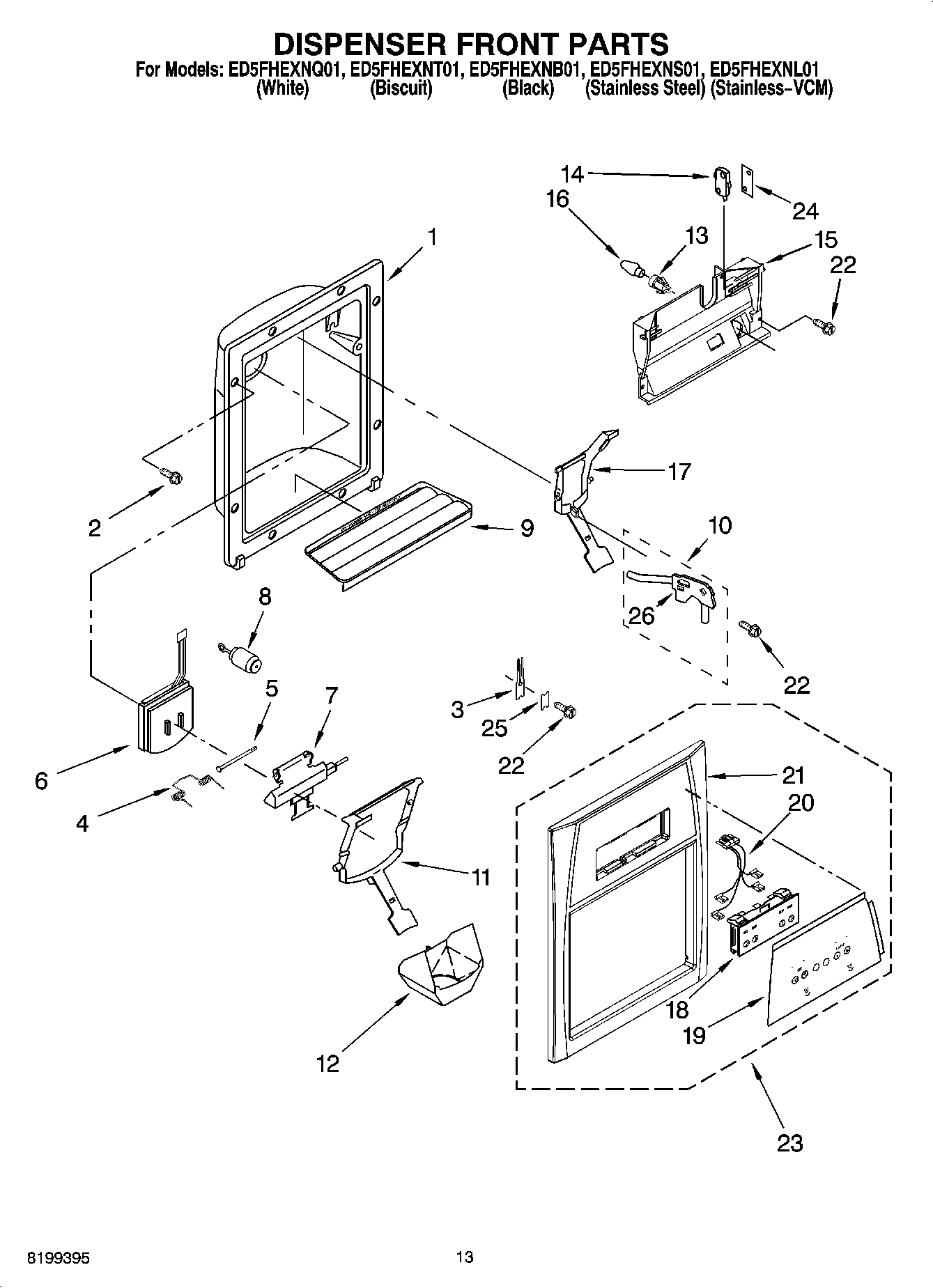 08 - DISPENSER FRONT PARTS