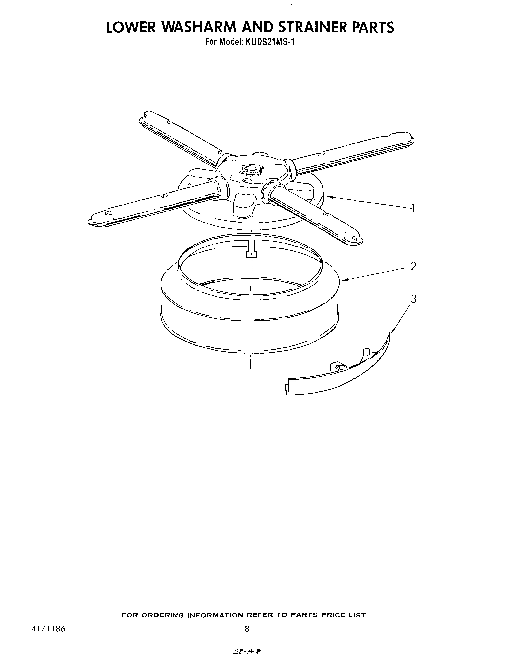 06 - LOWER WASH ARM AND STRAINER