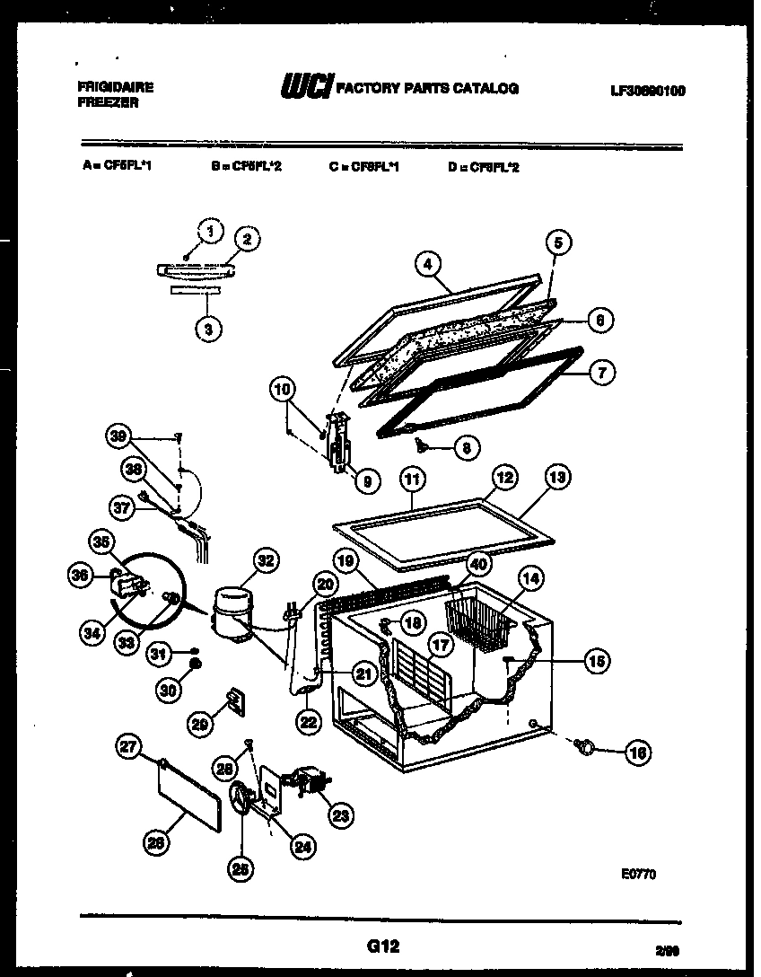 02 - CHEST FREEZER PARTS