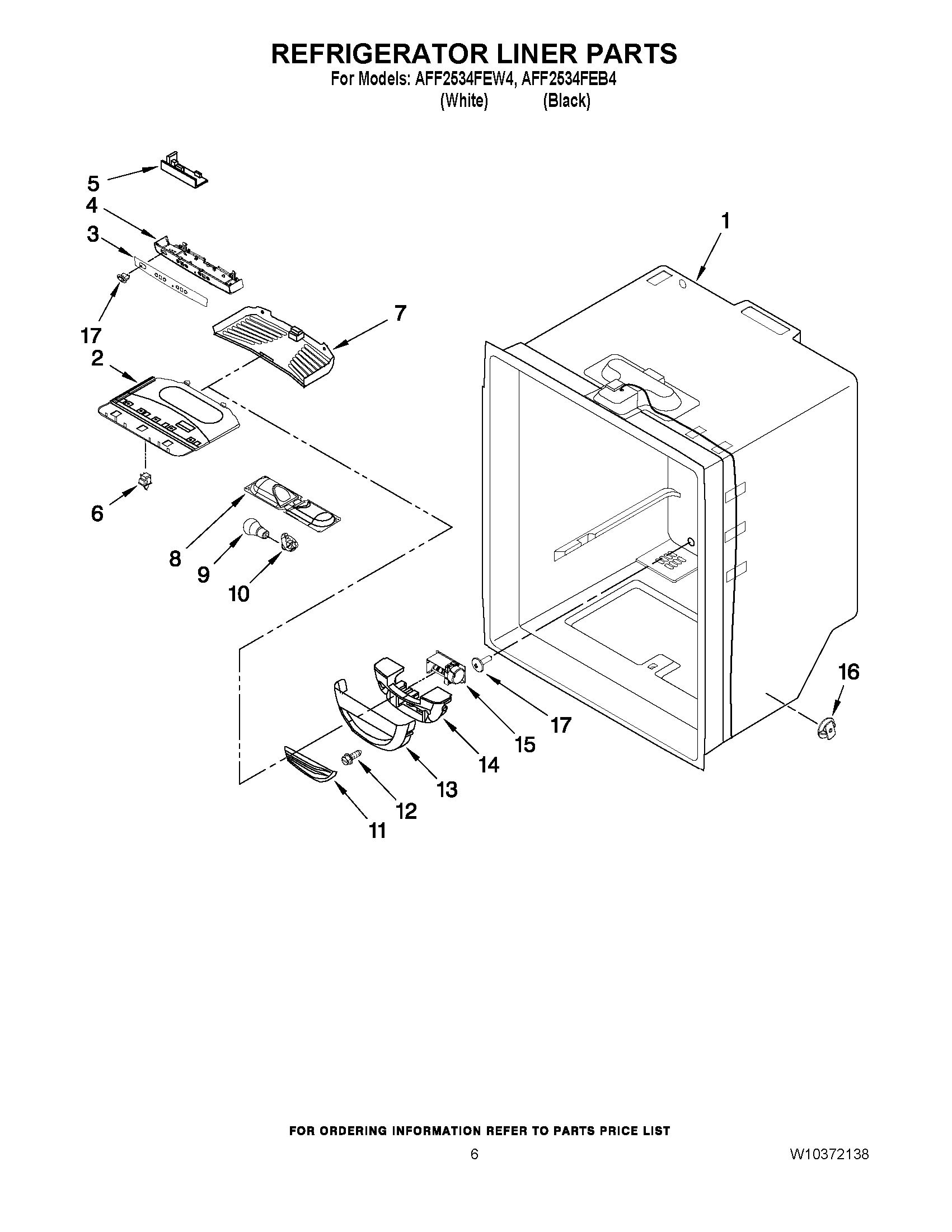 04 - REFRIGERATOR LINER PARTS