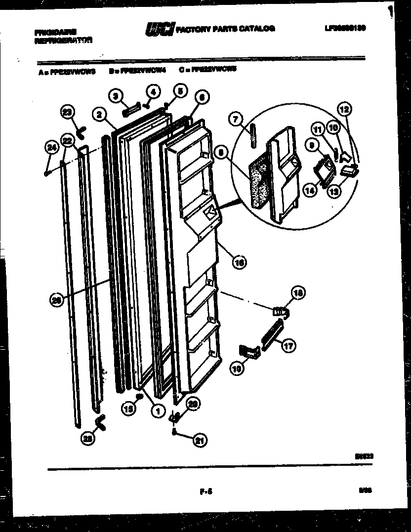 02 - FREEZER DOOR PARTS