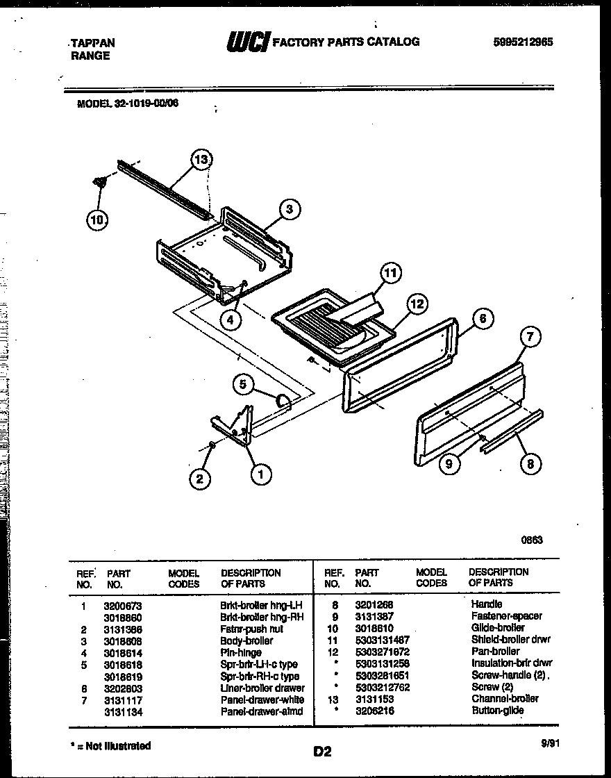 05 - BROILER DRAWER PARTS