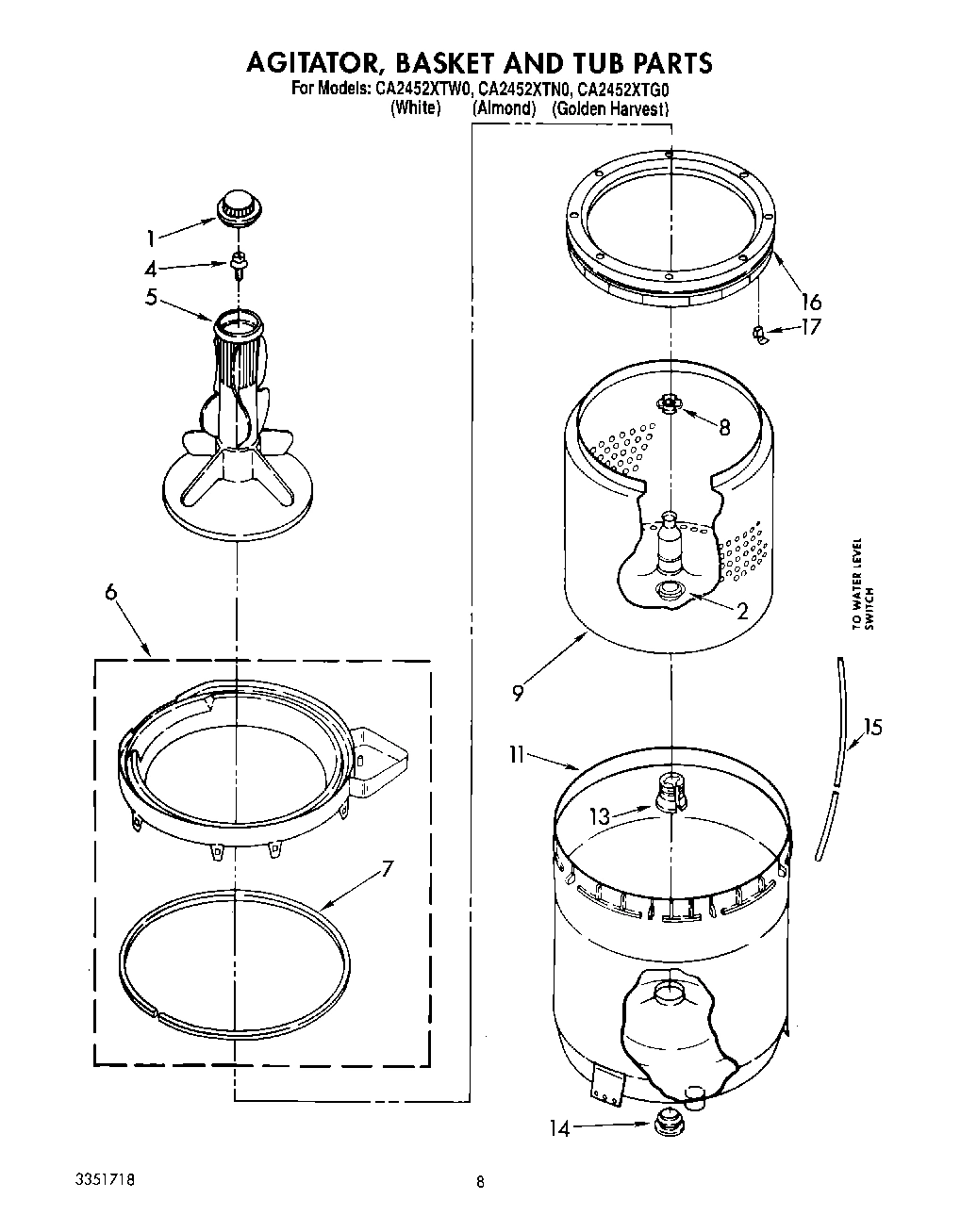 05 - AGITATOR, BASKET AND TUB