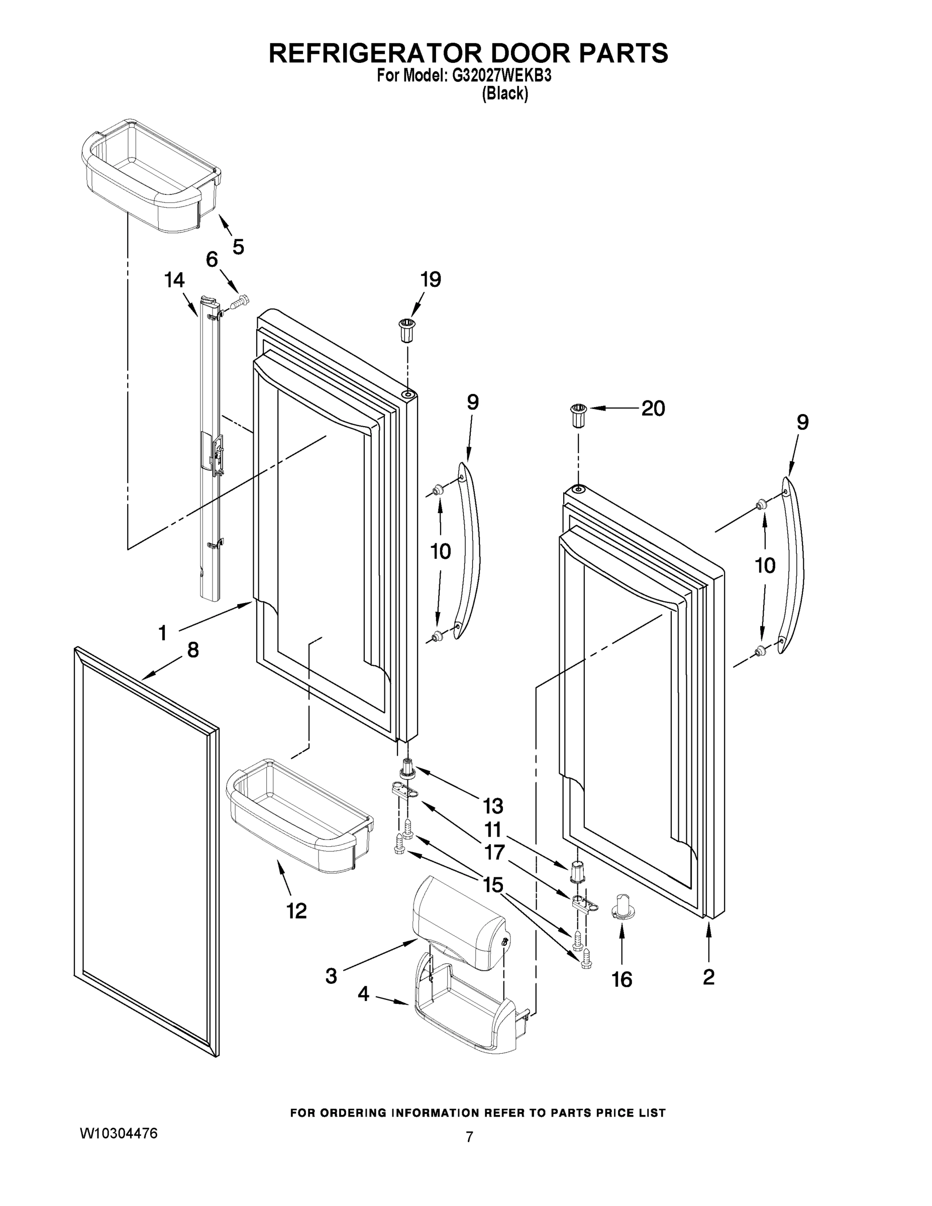 04 - REFRIGERATOR DOOR PARTS