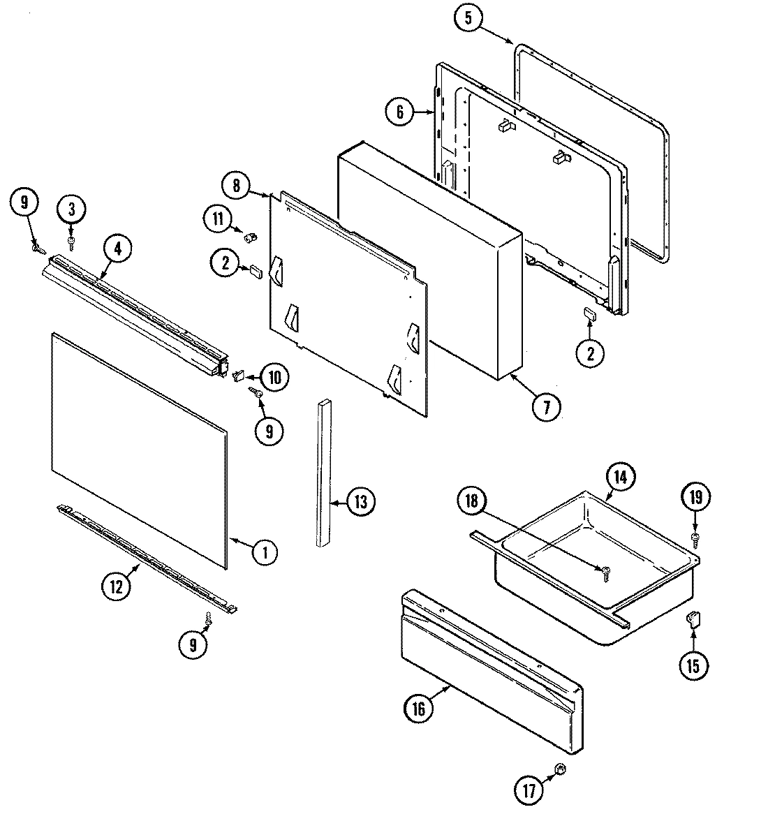 07 - DOOR/DRAWER (CE3520SRx SERIES 01)