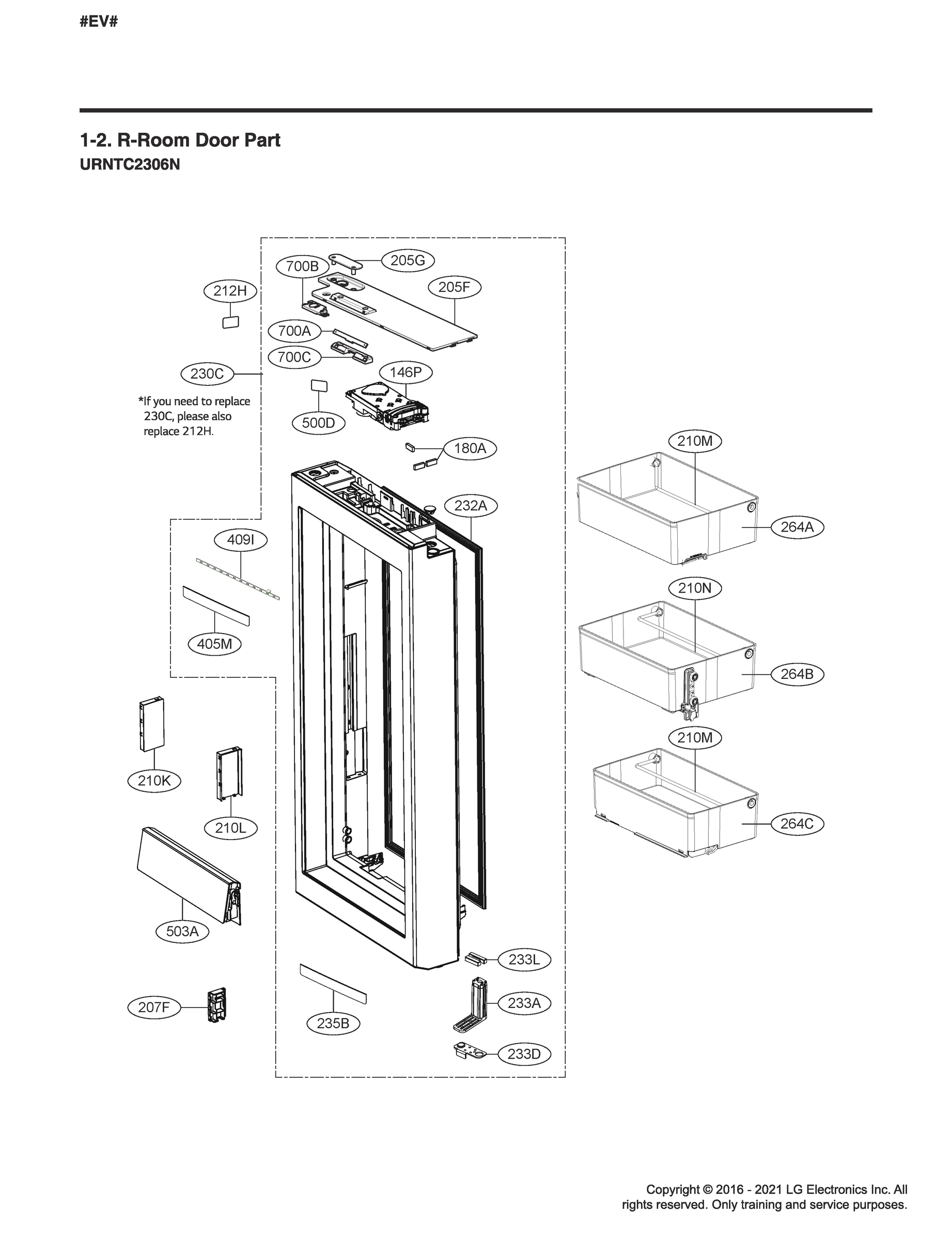 R-ROOM DOOR PART