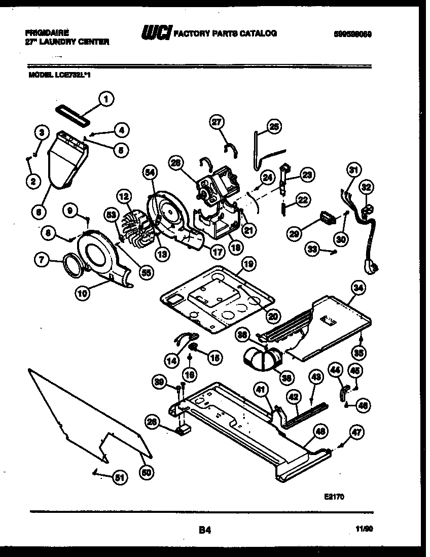 03 - MOTOR, BLOWER AND BODY ASSEMBLY