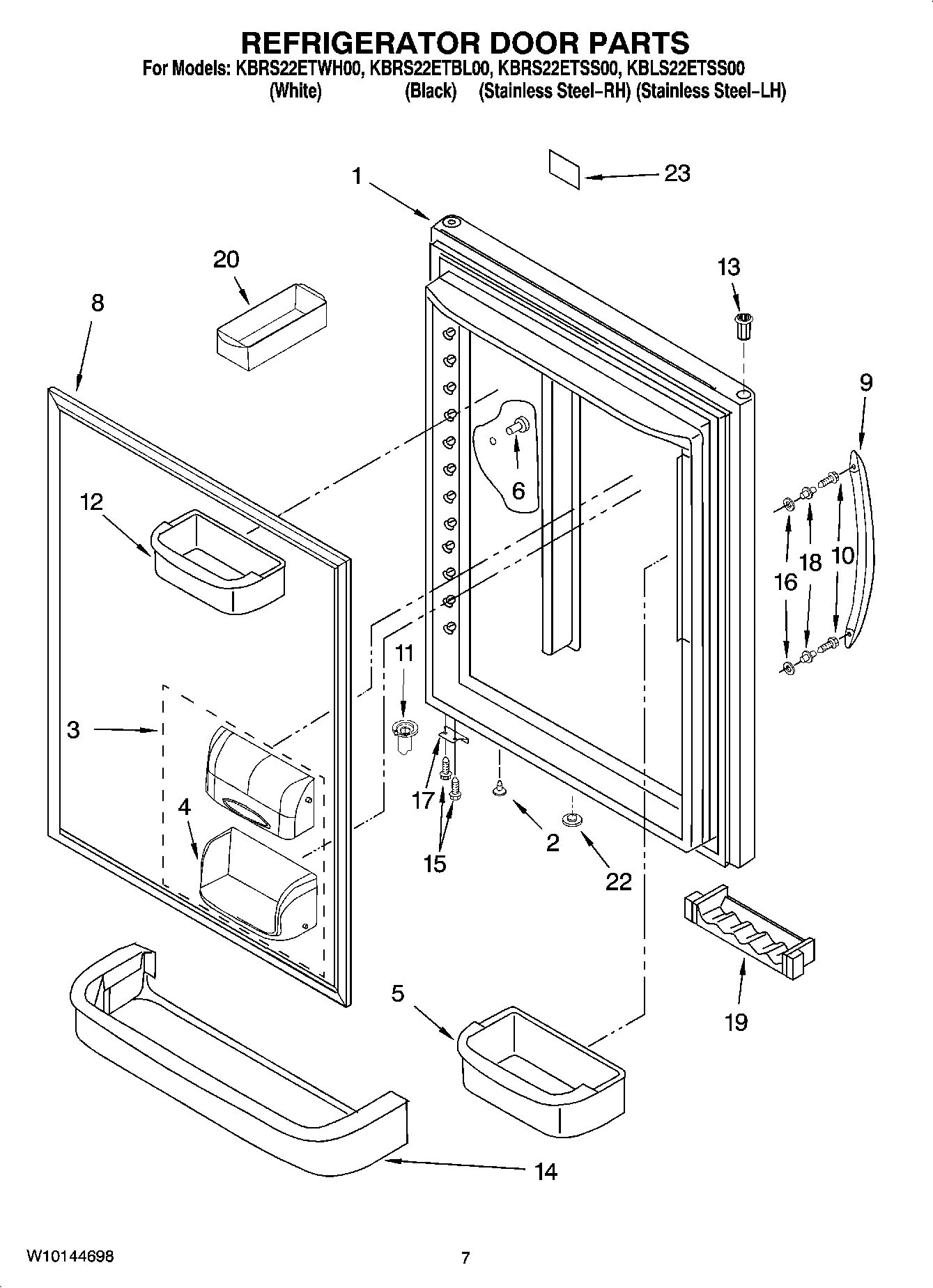 04 - REFRIGERATOR DOOR PARTS