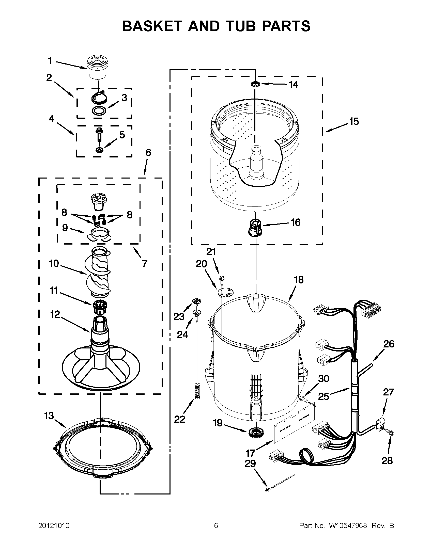 03 - BASKET AND TUB PARTS