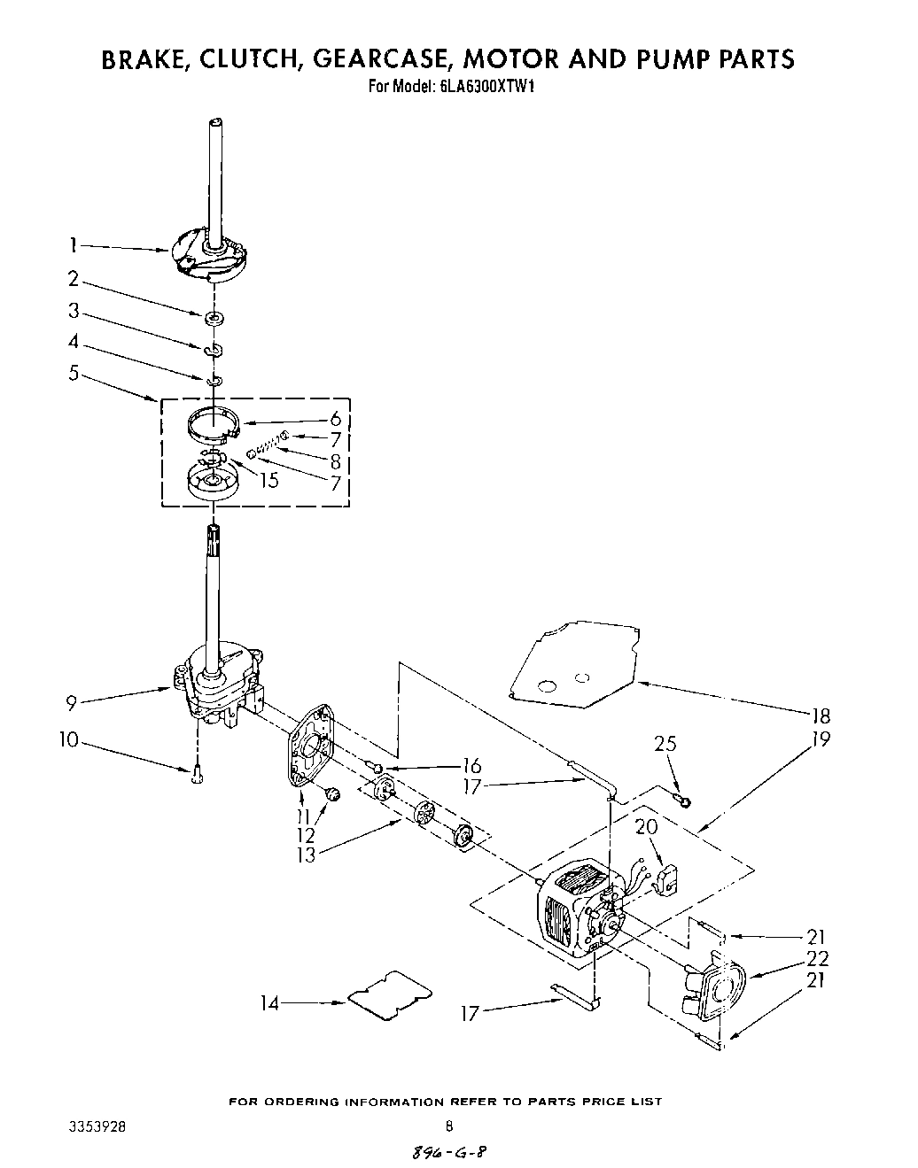 06 - BRAKE, CLUTCH, GEARCASE, MOTOR AND PUMP