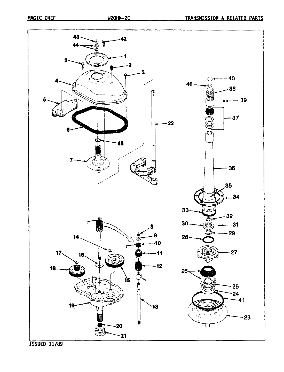 11 - TRANSMISSION (W20HN-2C)(REV. A-D)
