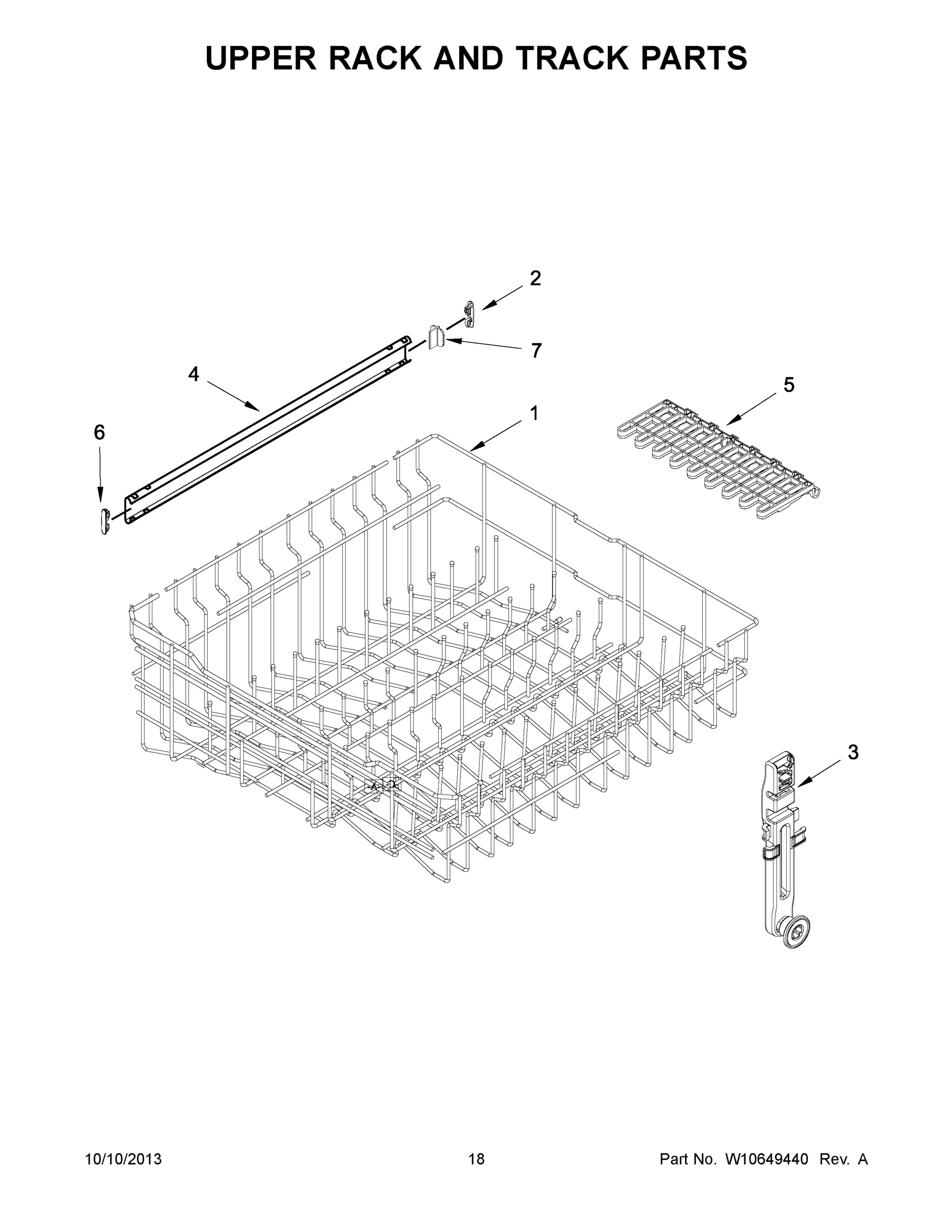 10 - UPPER RACK AND TRACK PARTS