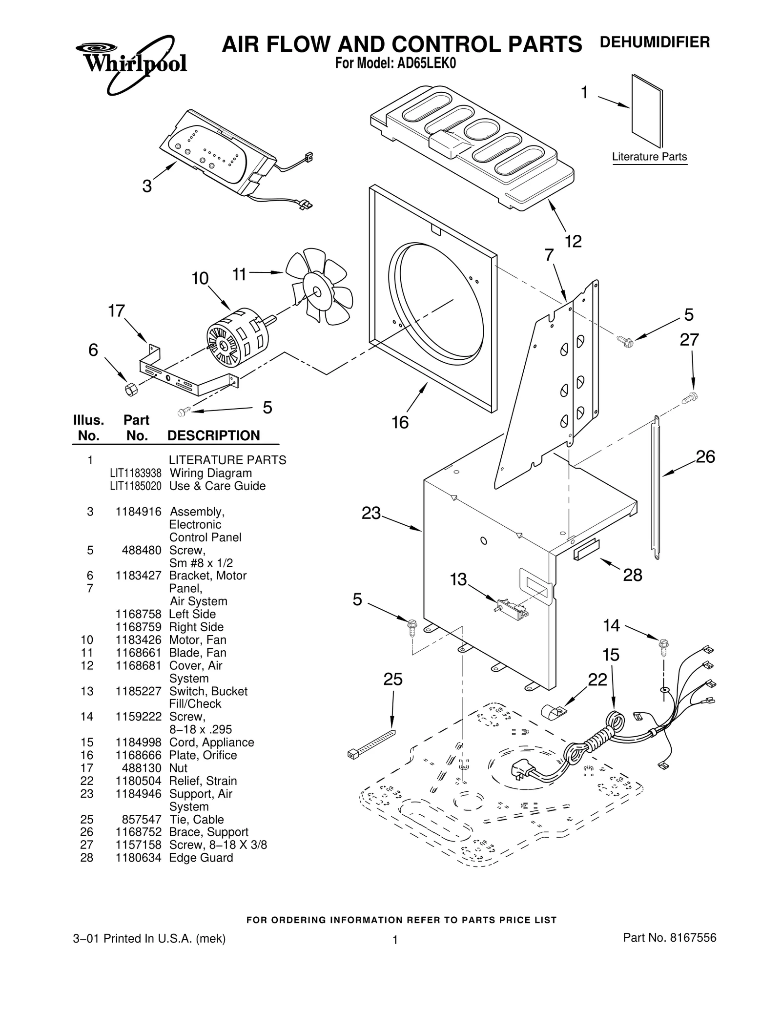AIR FLOW AND CONTROL PARTS