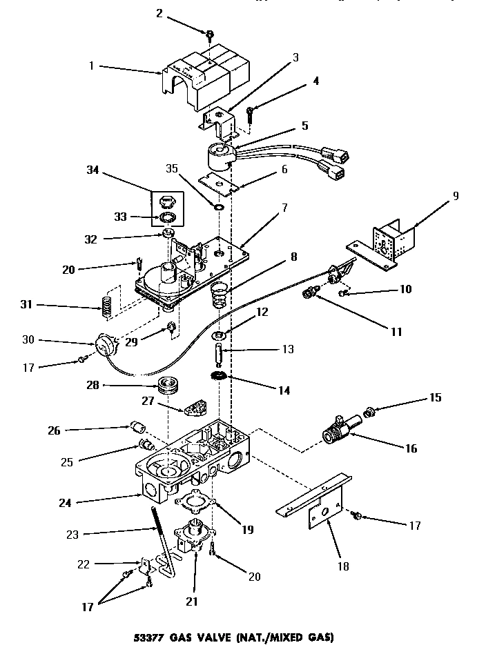 06 - 53377 GAS VALVE (NAT. / MIXED GAS)