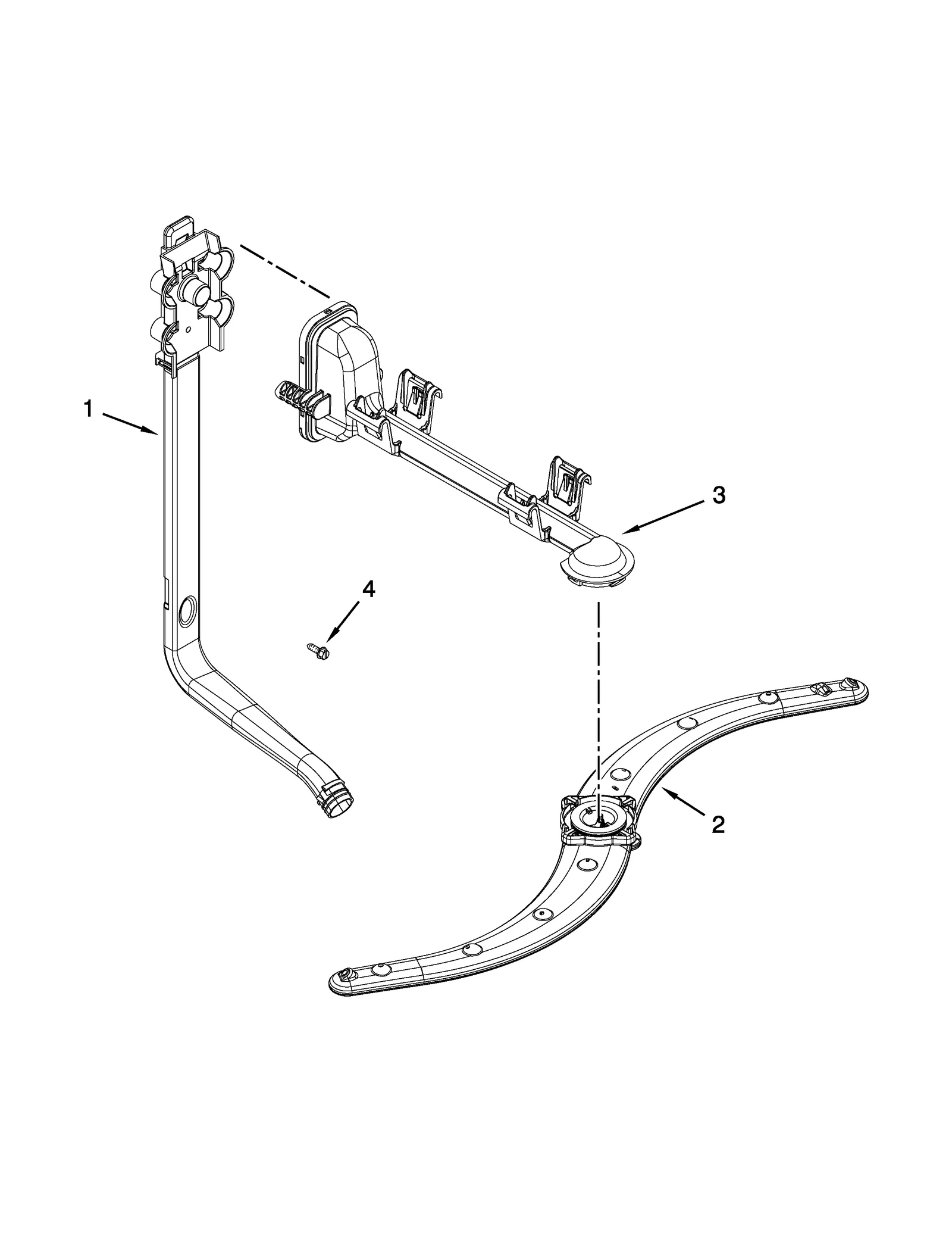 UPPER WASH AND RINSE PARTS