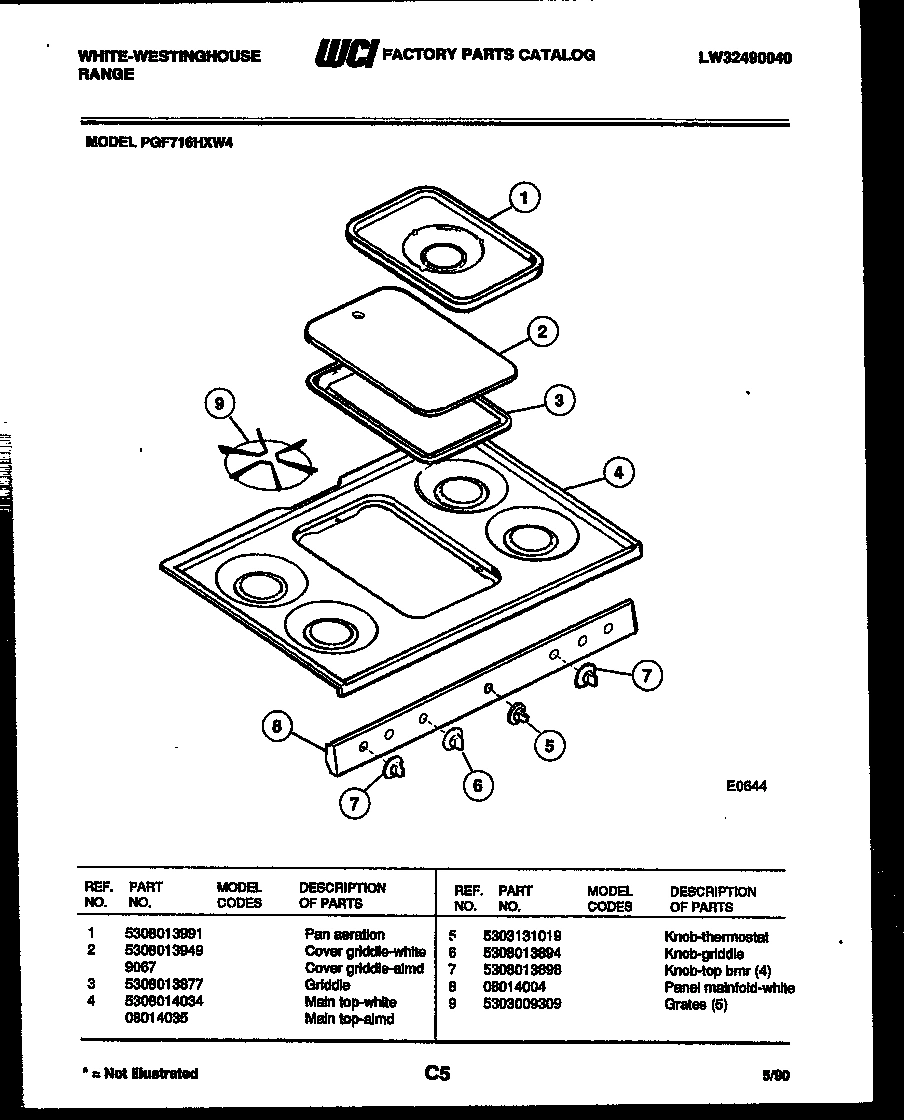 03 - COOKTOP PARTS