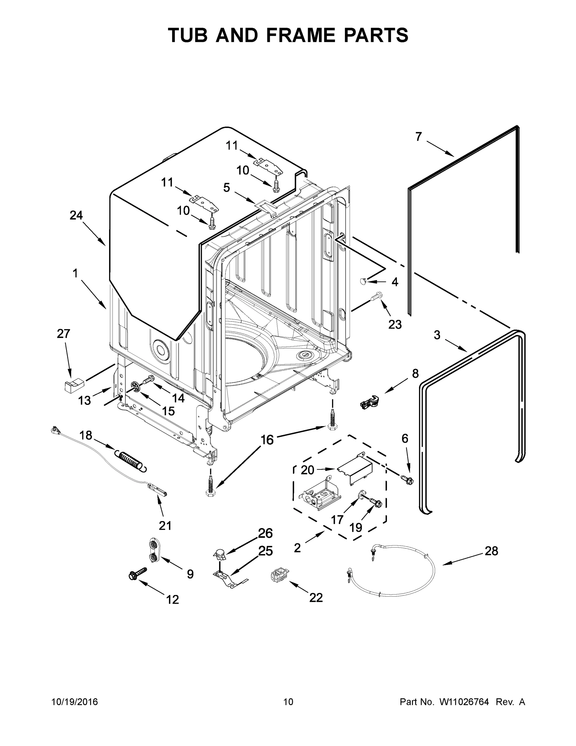 06 - TUB AND FRAME PARTS
