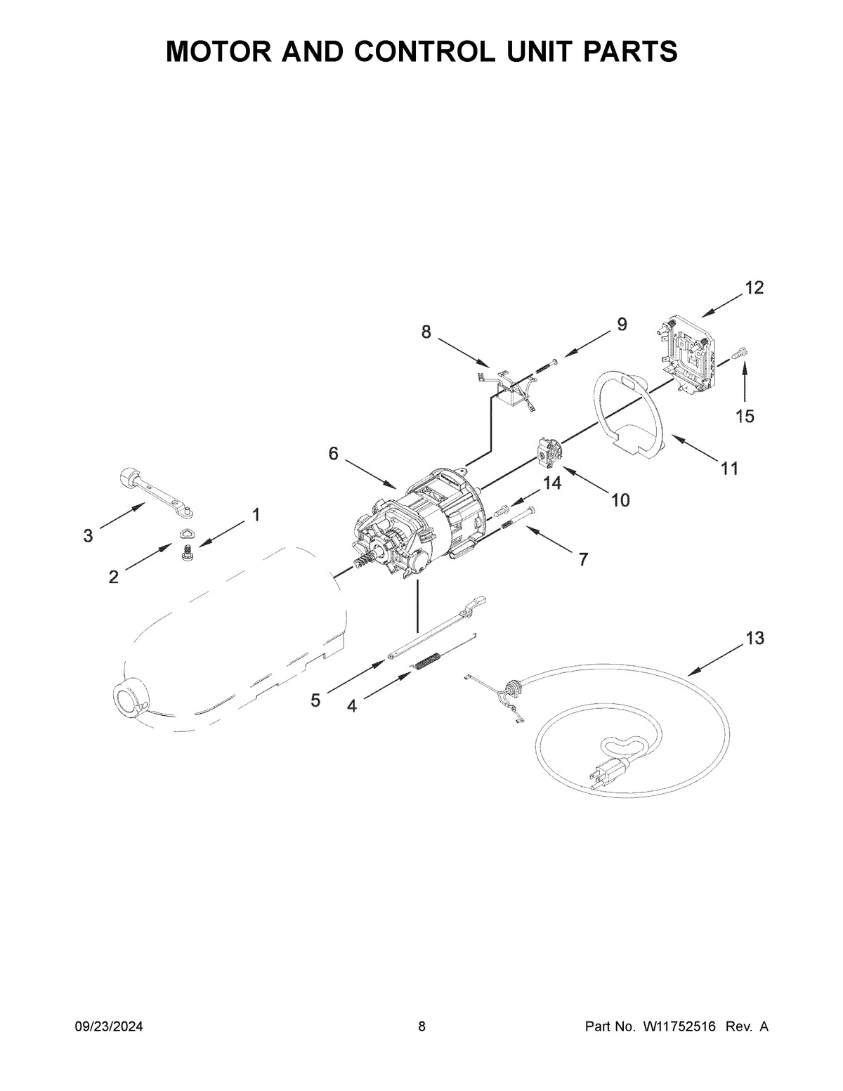 05 - MOTOR AND CONTROL UNIT PARTS