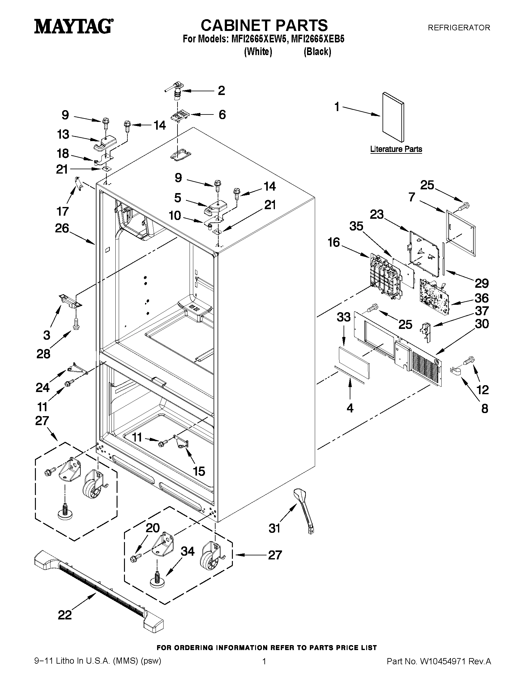 01 - CABINET PARTS