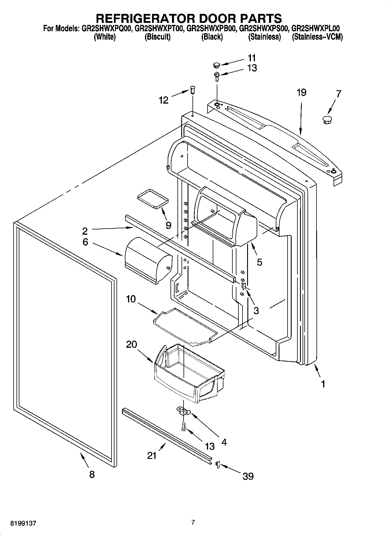 04 - REFRIGERATOR DOOR PARTS