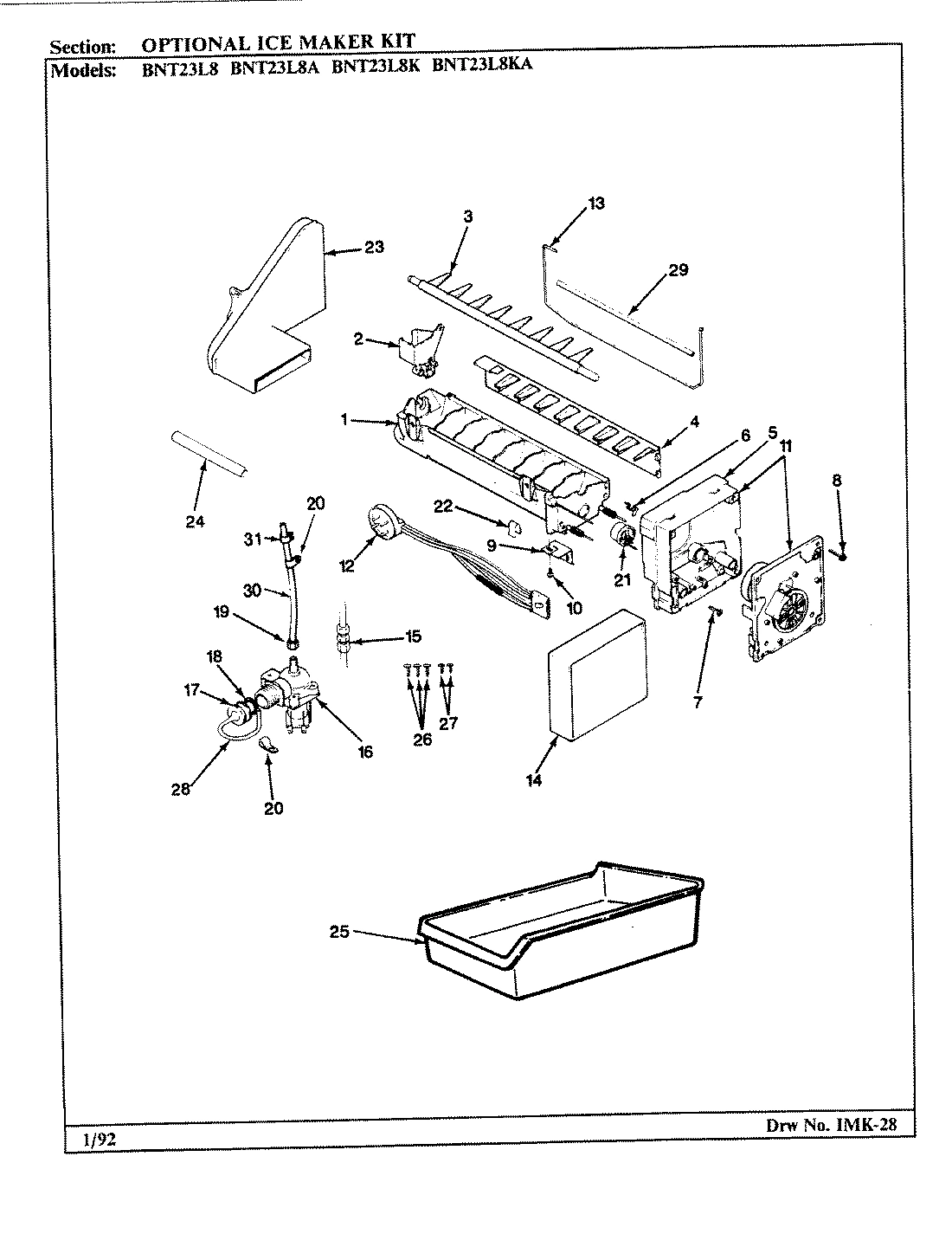 02 - OPTIONAL ICE MAKER KIT
