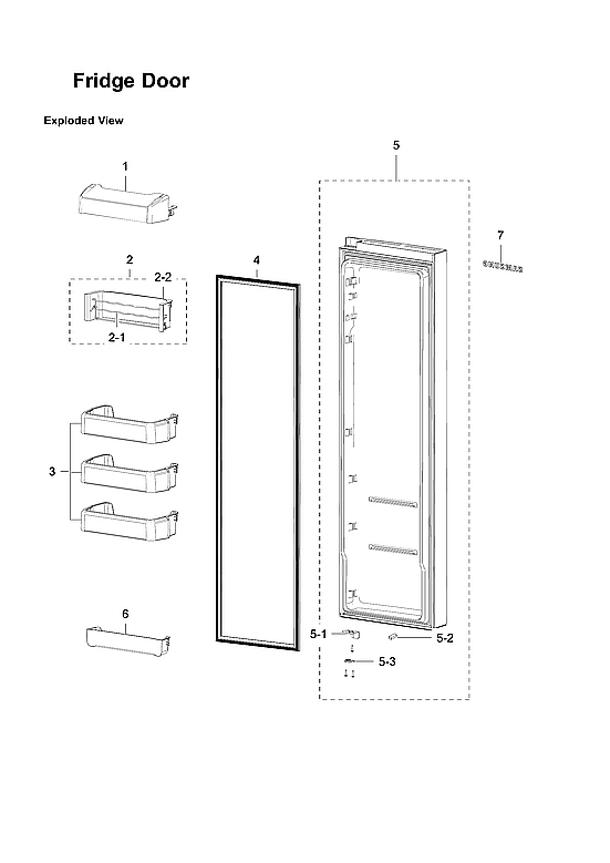 Refrigerator Door Parts