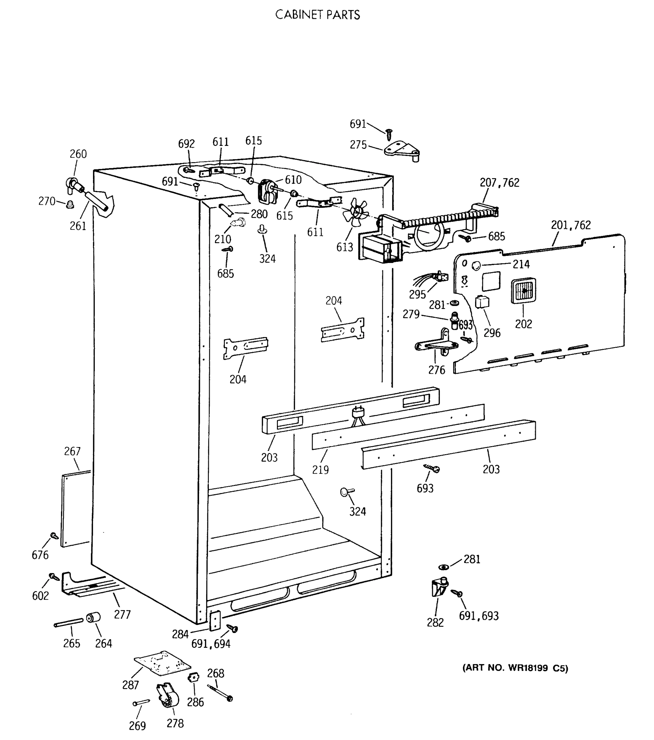 CABINET PARTS