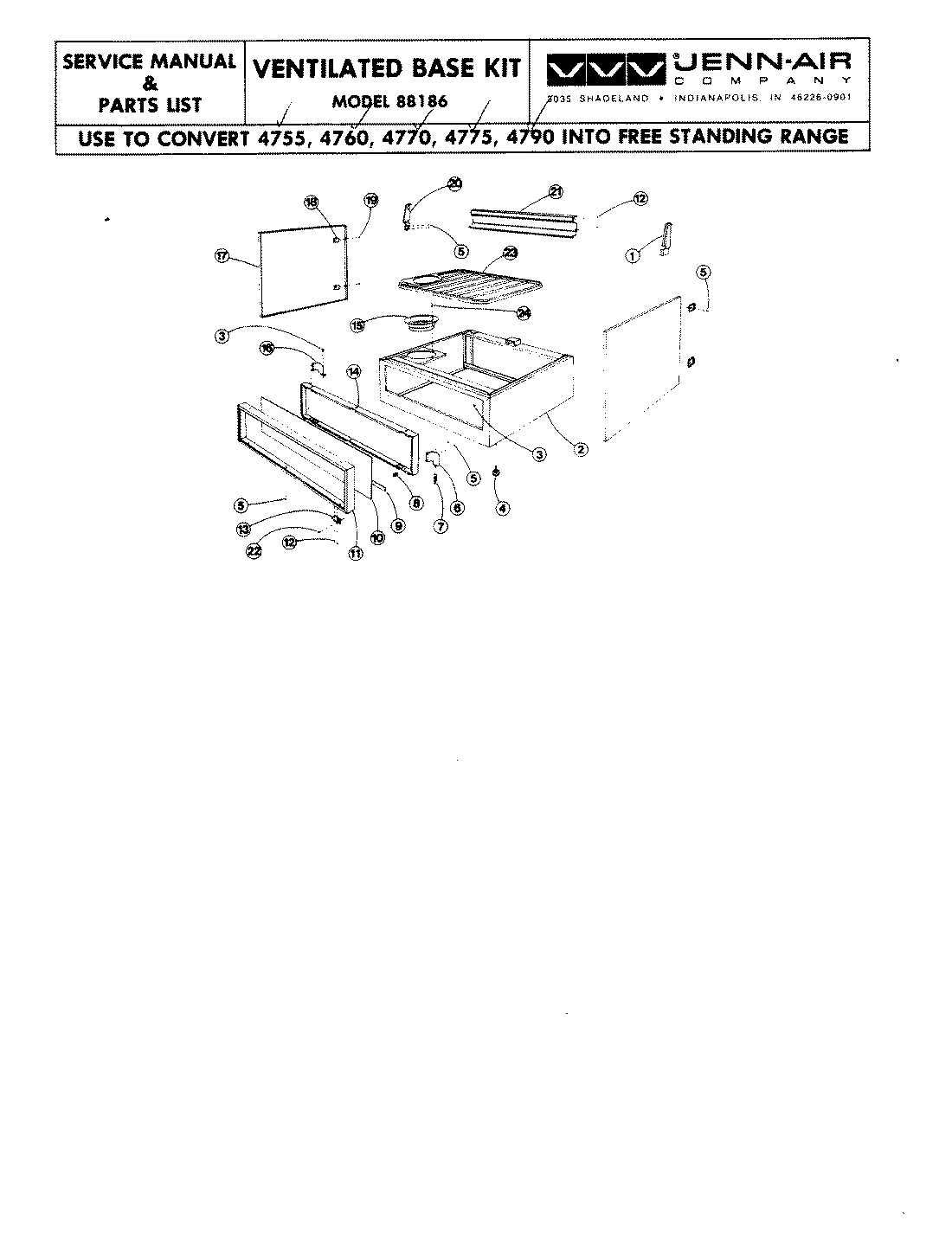 01 - VENTILATED BASE KIT