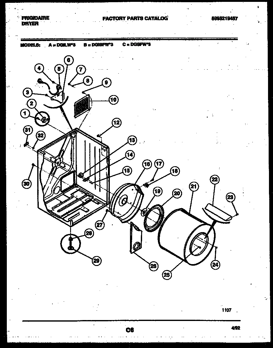 02 - CABINET AND COMPONENT PARTS