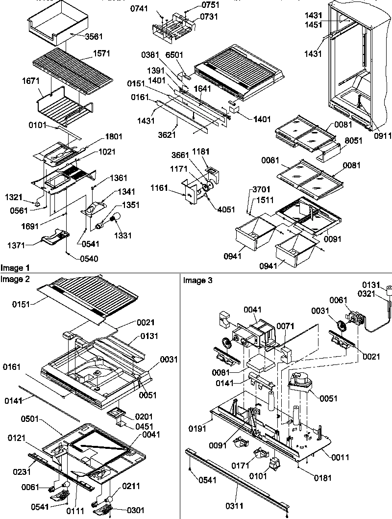 06 - INTERIOR CABINET AND DRAIN BLOCK ASSY
