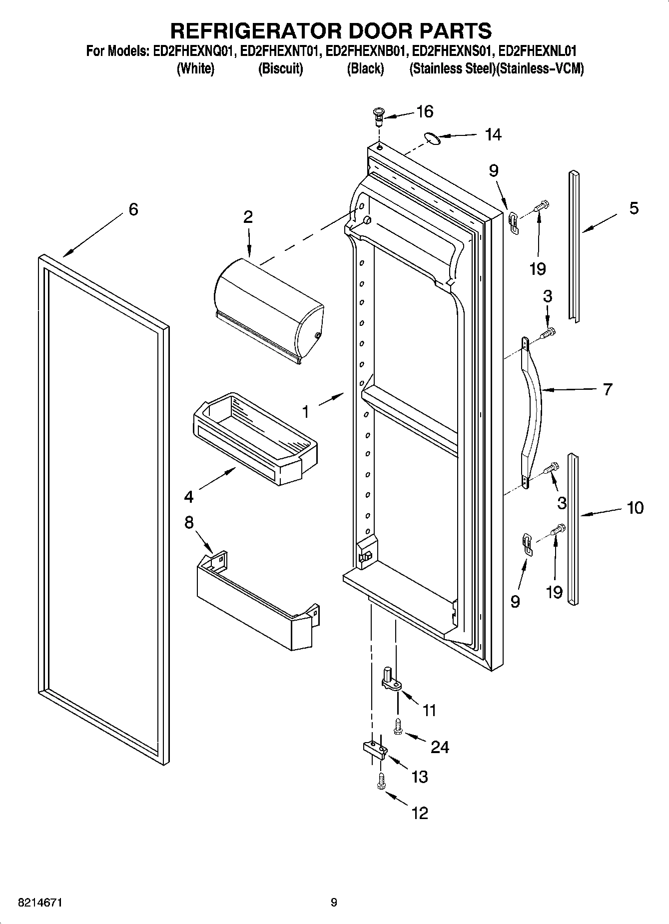 06 - REFRIGERATOR DOOR PARTS