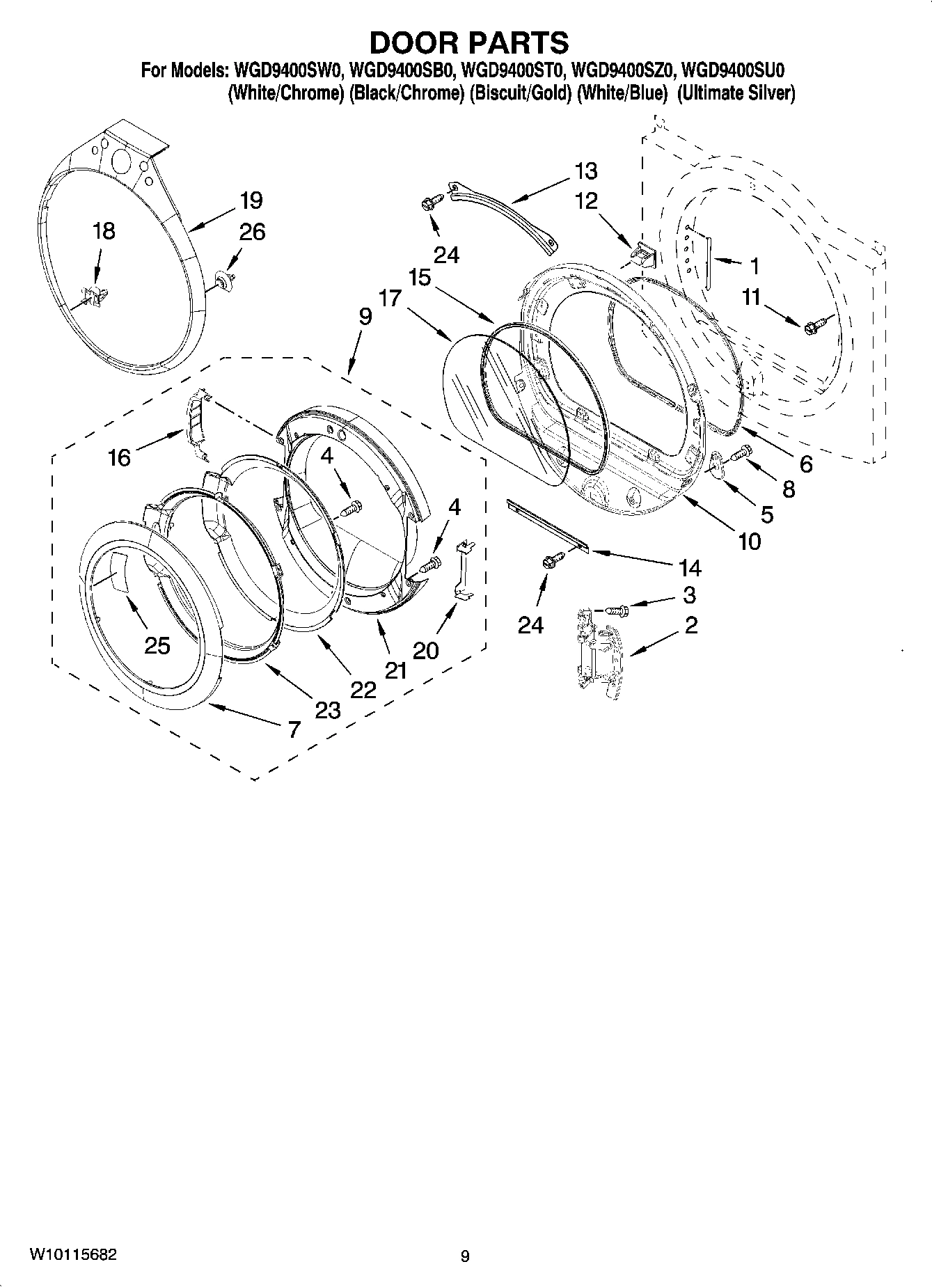 05 - DOOR PARTS, OPTIONAL PARTS (NOT INCLUDED)