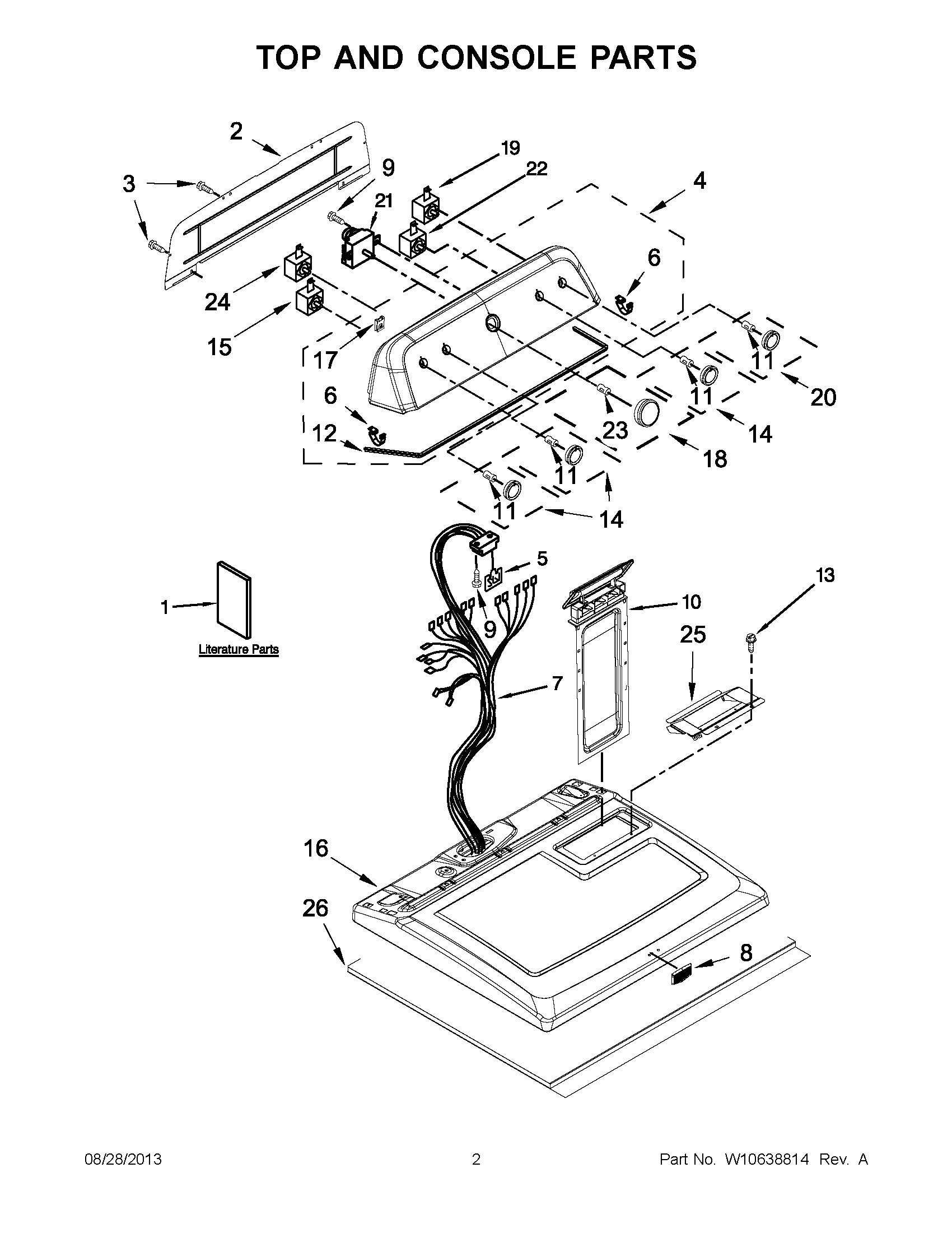 02 - TOP AND CONSOLE PARTS